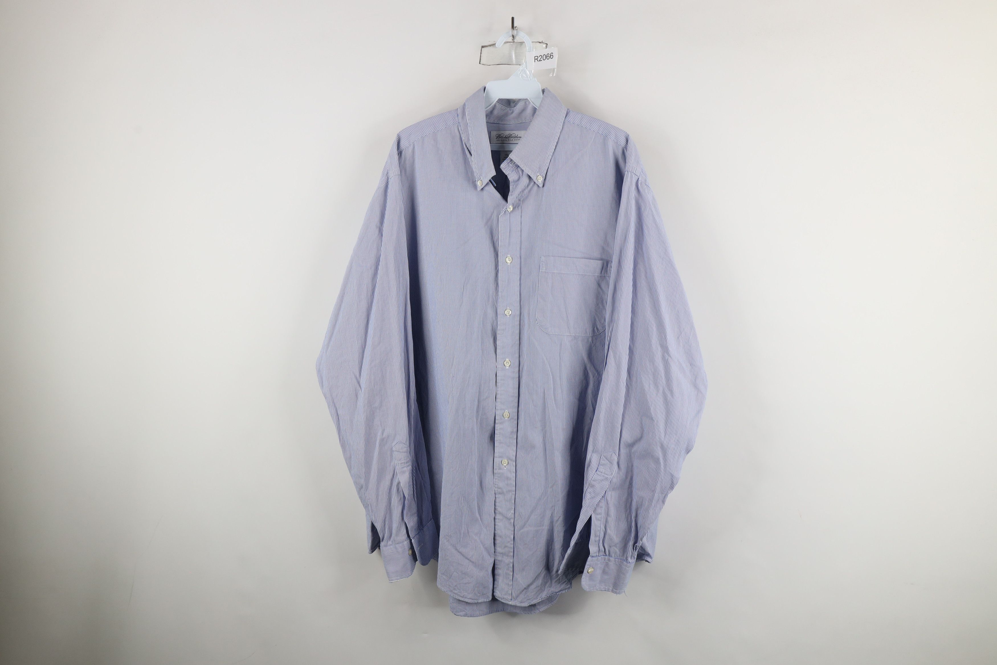 Brooks Brothers × Vintage Vintage 90s Brooks Brothers Button Down Shirt Striped USA Size US M / EU 48-50 / 2 - 1 Thumbnail