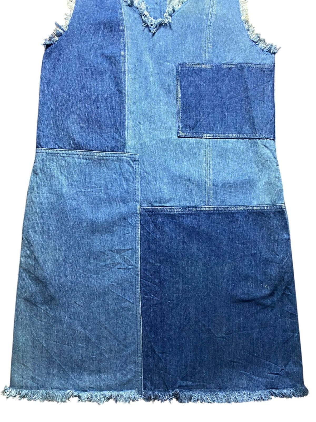 Japanese Brand Vintage Japanese Brands Spiral Girl Shashiko Boro Dresses Size ONE SIZE - 3 Thumbnail