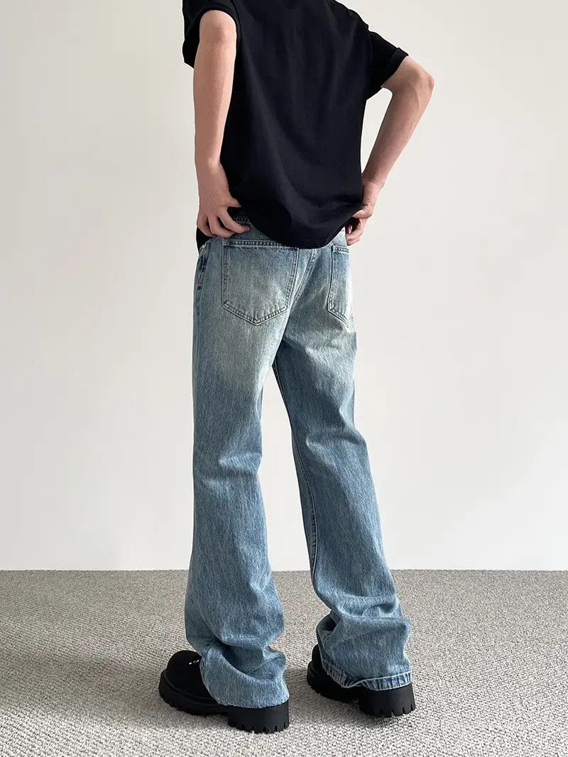 Japanese Brand × Jean Retro loose micro flared high street jeans Size US 32 / EU 48 - 2 Thumbnail