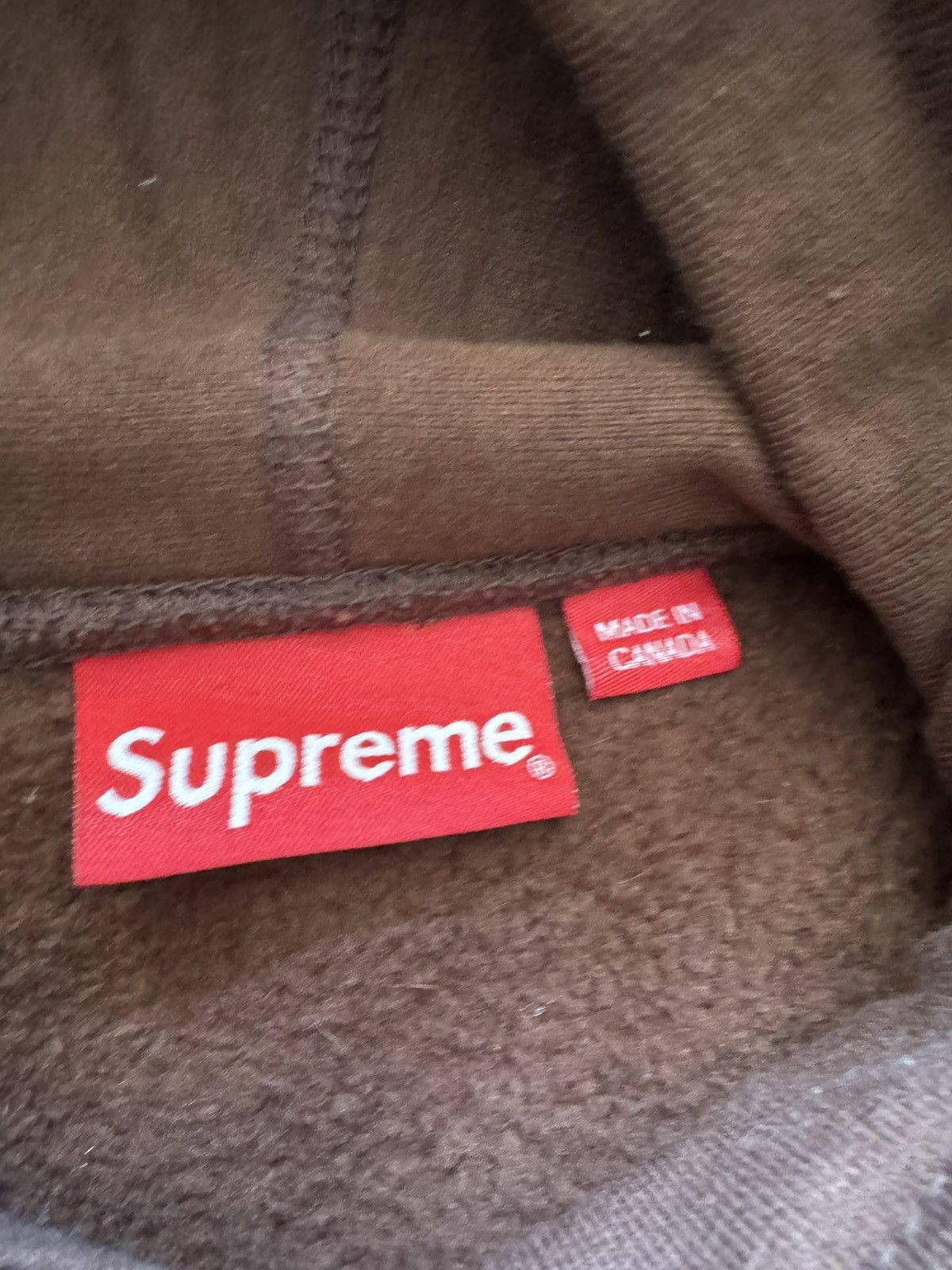 Supreme Supreme Number 01 Micro Logo Hoodie Large Brown Size US L / EU 52-54 / 3 - 3 Thumbnail