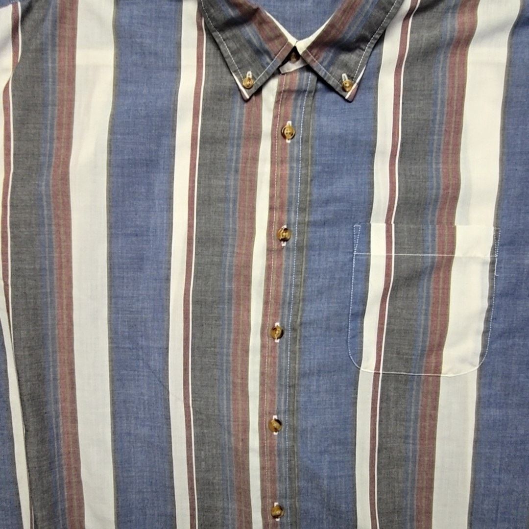 Other Vintage Johnathan Stewart Striped Shirt Blue Mens XL Size US XL / EU 56 / 4 - 5 Thumbnail