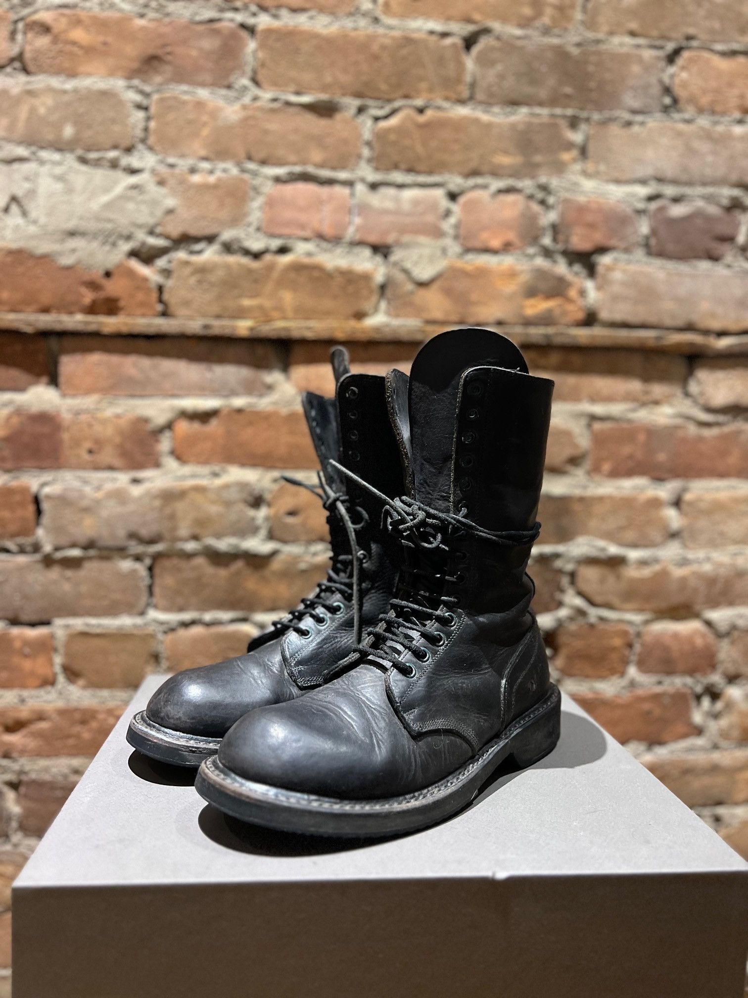 07ss Rick Owens コンバットブーツ ミリタリー Rick Owens Army Lace-Up Boot (Men) | Nordstrom