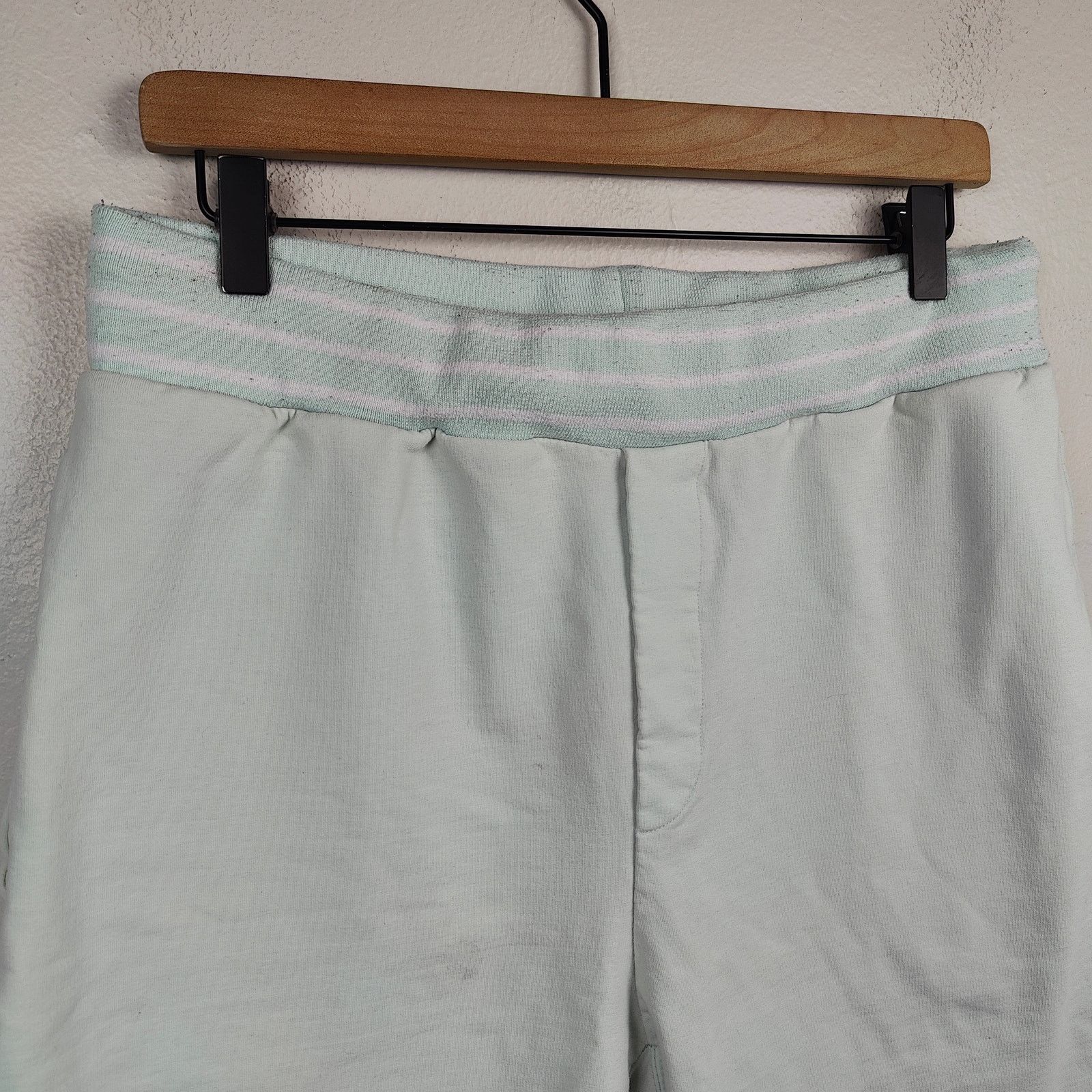 Other Paper Plane Sweat Shorts Mens Medium Light Blue Lounge Size US 32 / EU 48 - 3 Thumbnail