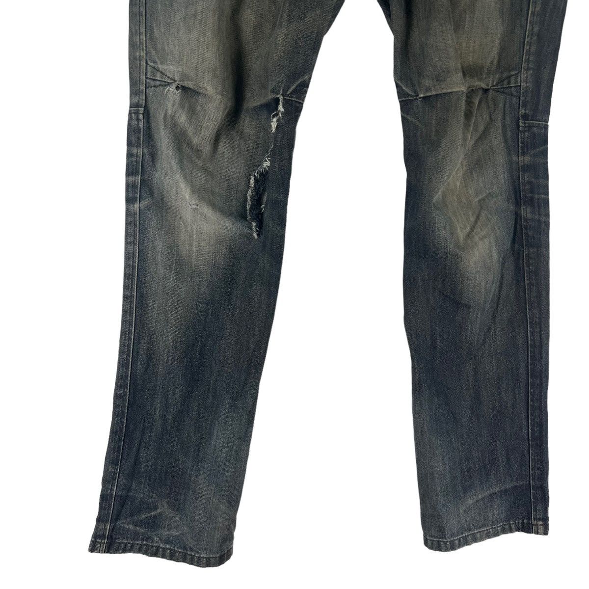 Marithe + Francois Girbaud 🔥Rare Distressed Denim Biker Jeans Marithe Francois Girbaud Size US 36 / EU 52 - 3 Thumbnail