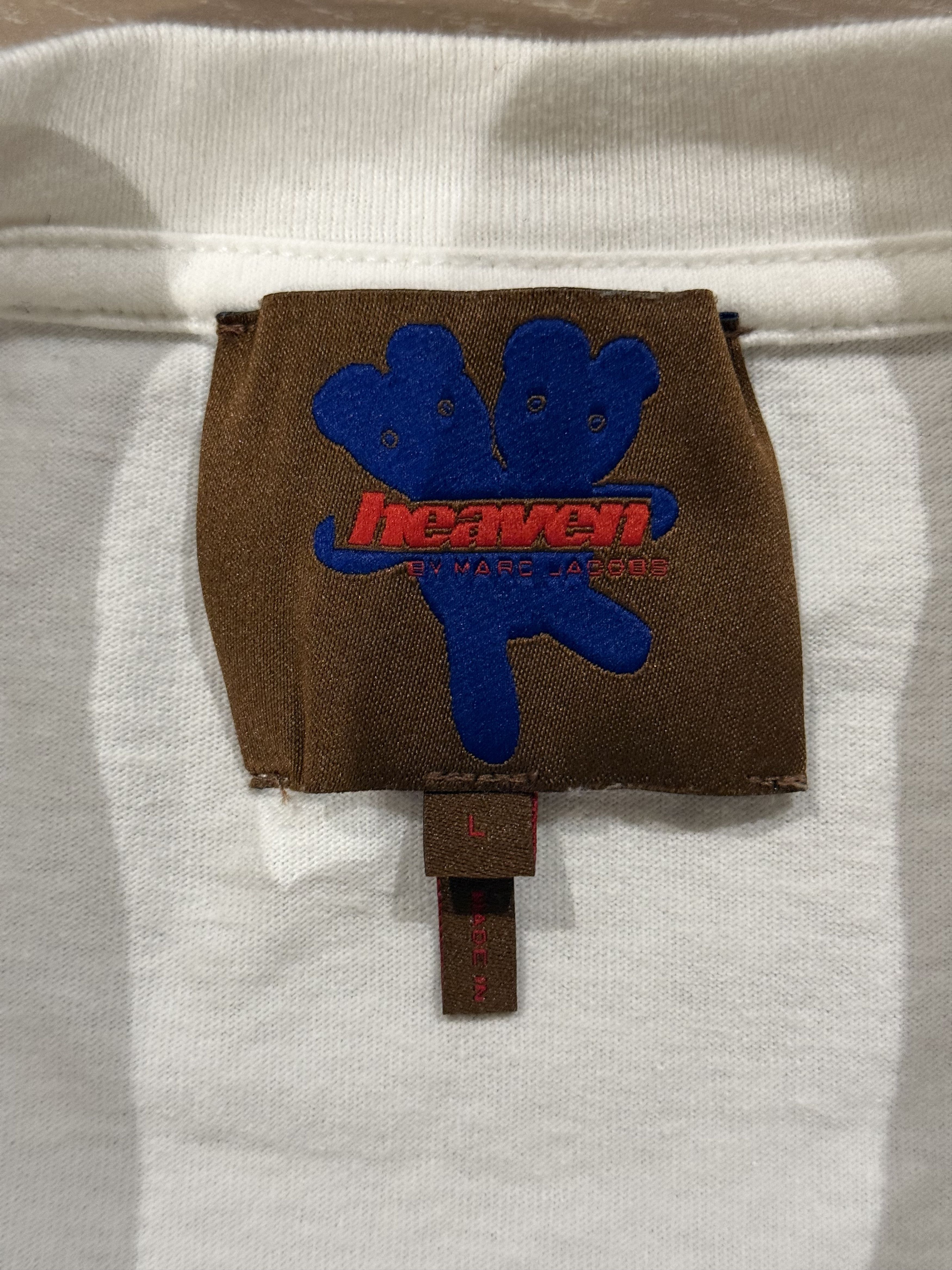 Heaven by Marc Jacobs 💚 Heaven By Marc Jacobs Embroidered Teddy Bear Tee White Size US L / EU 52-54 / 3 - 7 Thumbnail