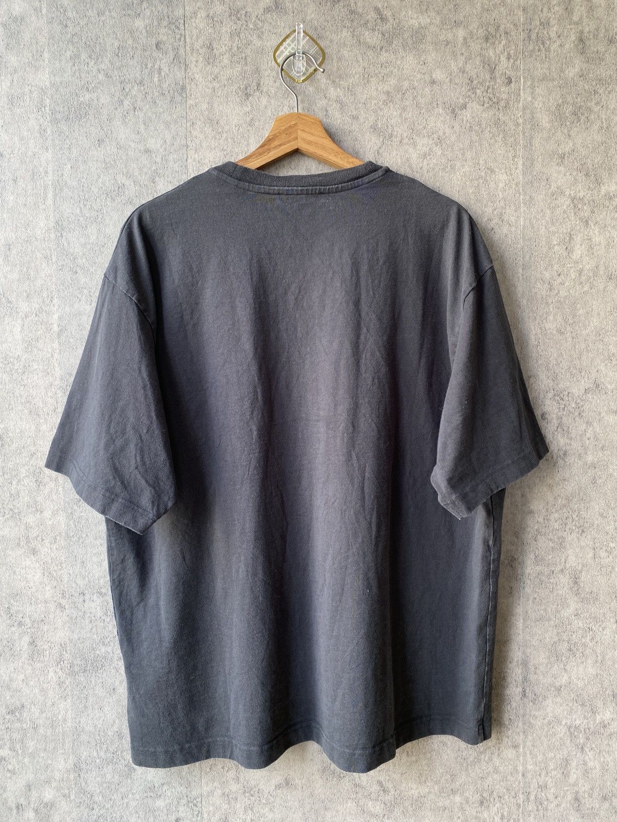 Acne Studios Acne Studios Black & Green Ellison Tone Face T-Shirt Size US L / EU 52-54 / 3 - 2 Thumbnail
