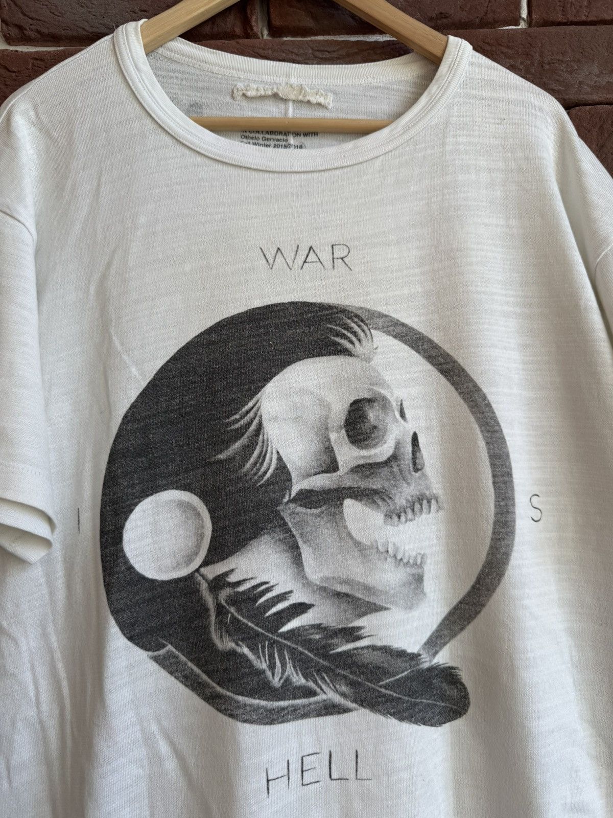 Off-White Rare x Off-White Othello Half Time 'War Is Hell' Tee FW16 Size US L / EU 52-54 / 3 - 3 Thumbnail