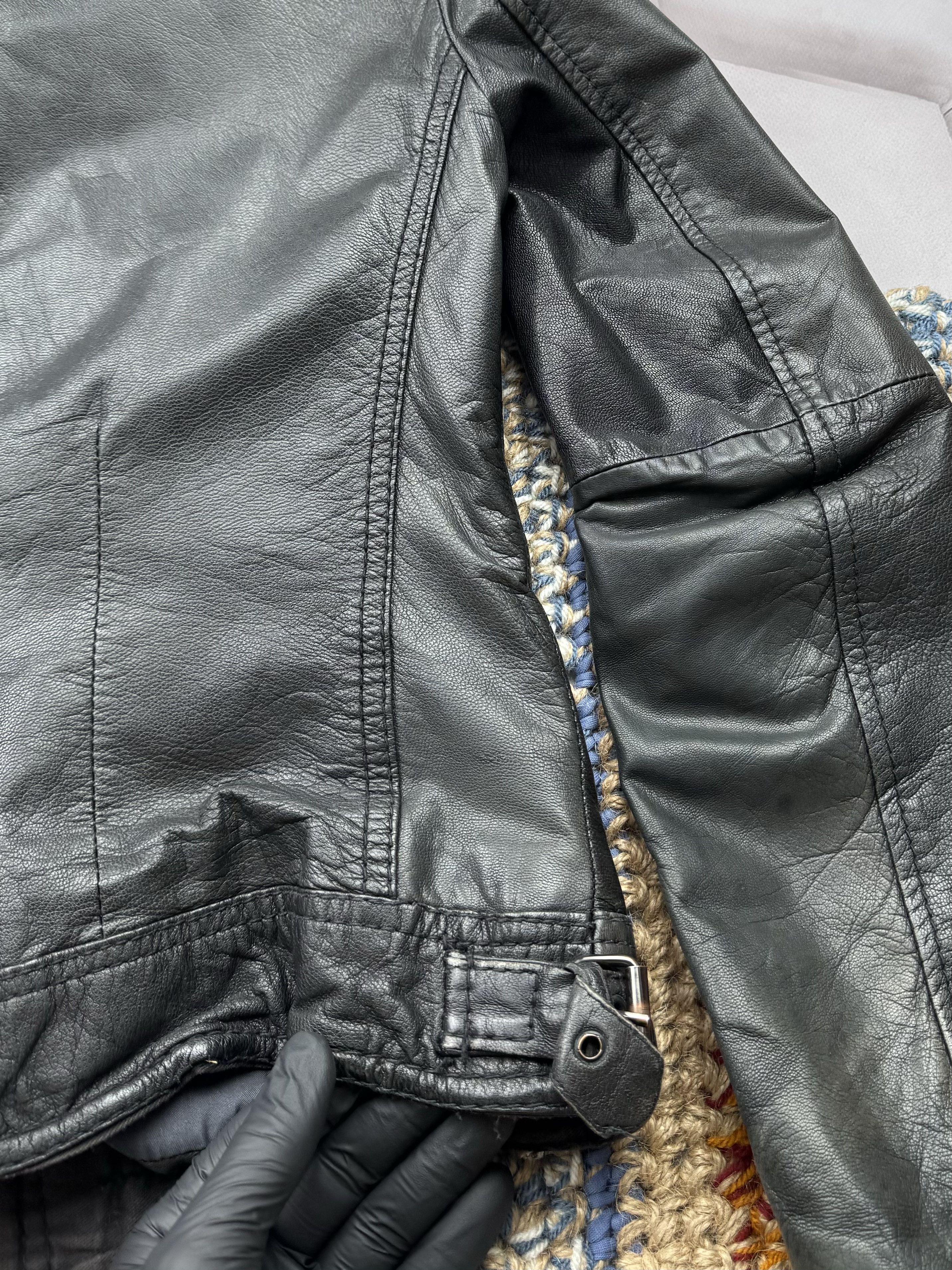 Vintage Vintage Cropped Leather Jacket Size M / US 6-8 / IT 42-44 - 12 Thumbnail