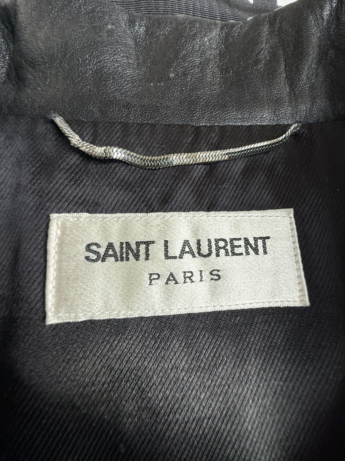 Saint Laurent Paris Saint Laurent Bloodluster leather L17 biker jacket Grail 50 Size US M / EU 48-50 / 2 - 23 Thumbnail
