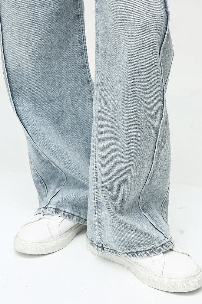 Japanese Brand × Vintage Streetwear Wide Leg Baggy Vintage Washed Jeans pants y2k Size US 34 / EU 50 - 6 Thumbnail