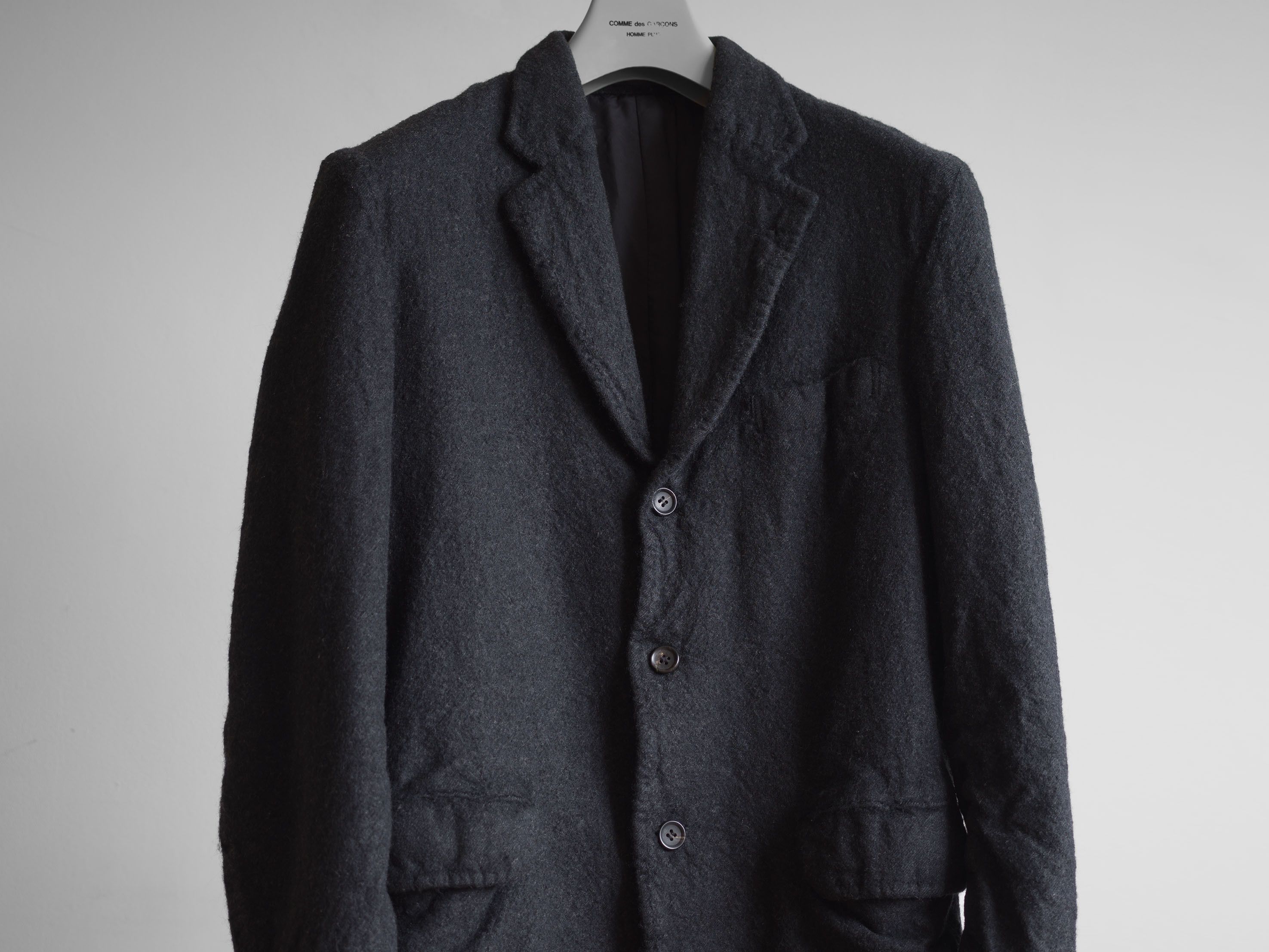 Comme des Garcons Homme AW2004 COMME des GARÇONS HOMME BOILED WOOL JACKET Size US M / EU 48-50 / 2 - 1 Thumbnail