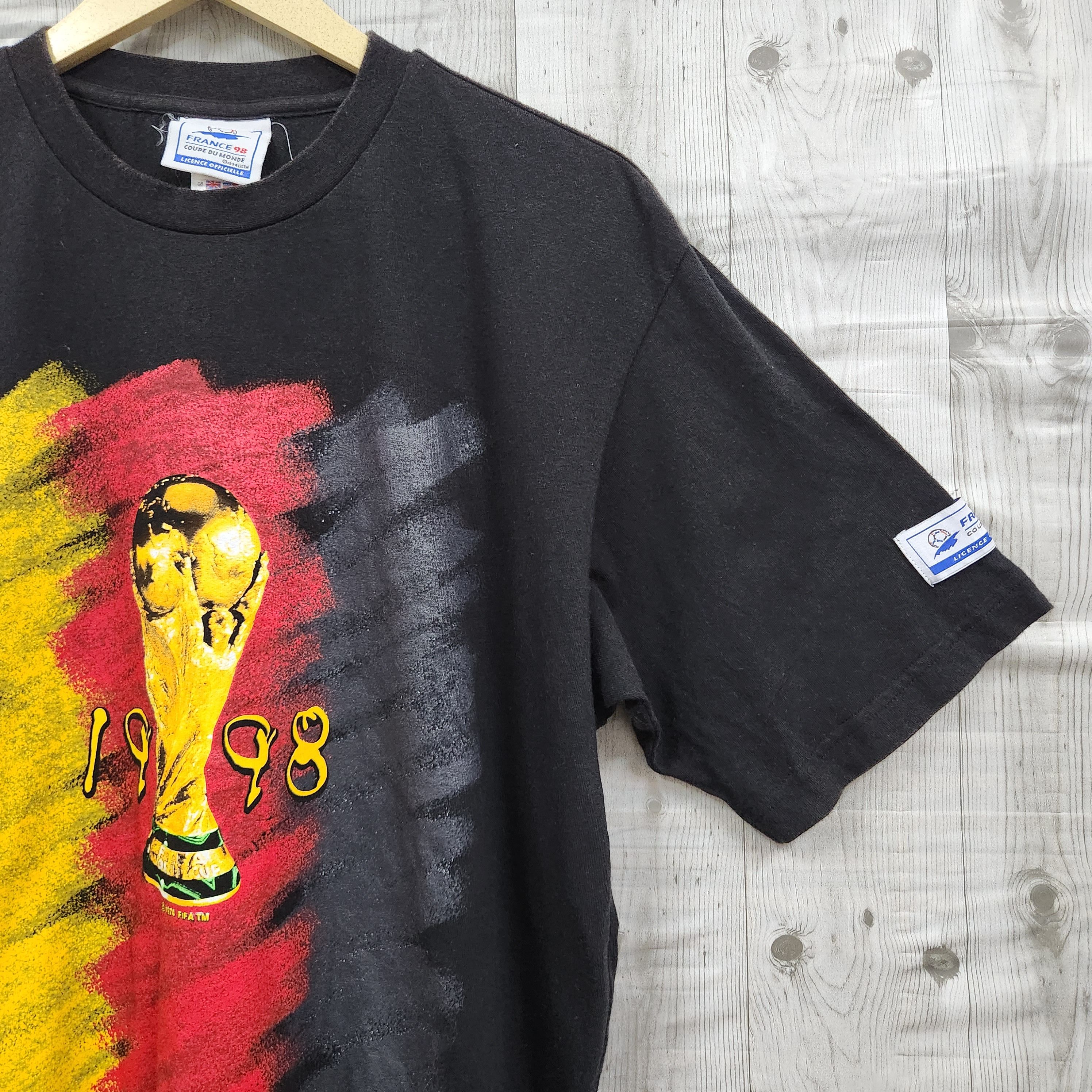Adidas Vintage FIFA World Cup France 98 Adidas TShirt Size US L / EU 52-54 / 3 - 6 Thumbnail