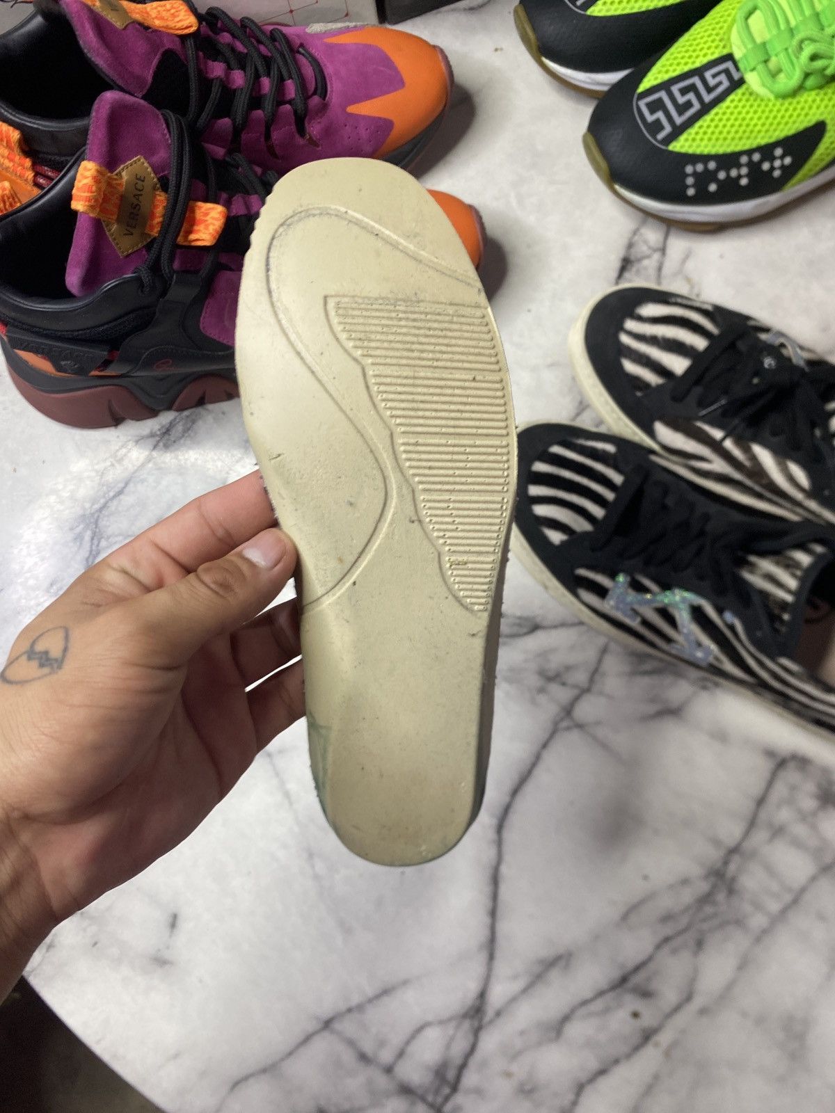 Off-White Off white vulcanized zebra/glitter Size US 9 / IT 39 - 8 Thumbnail