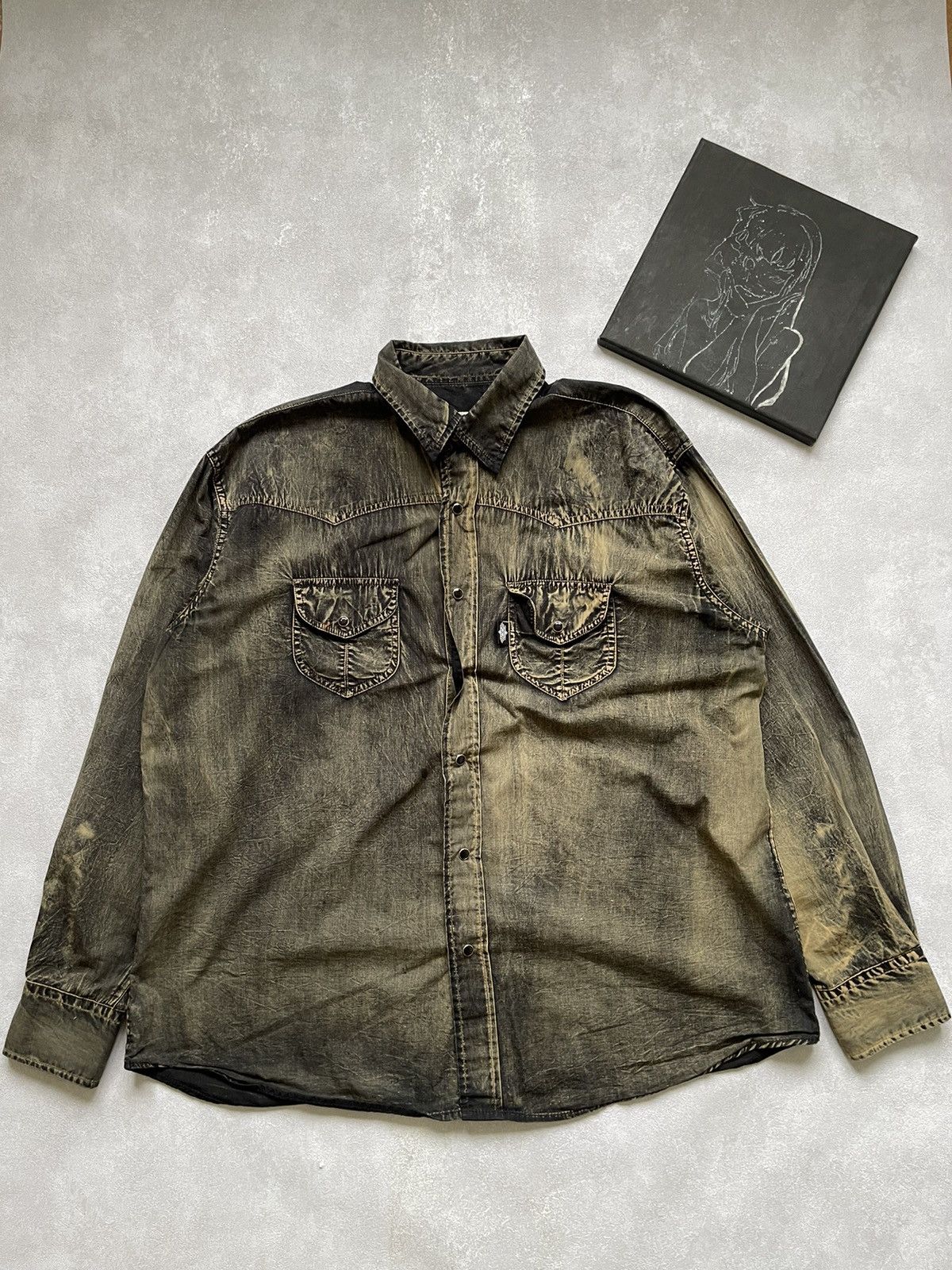 Vintage Vintage Racing Eagle Denim Racing Jacket made in USA Size US L / EU 52-54 / 3 - 6 Thumbnail