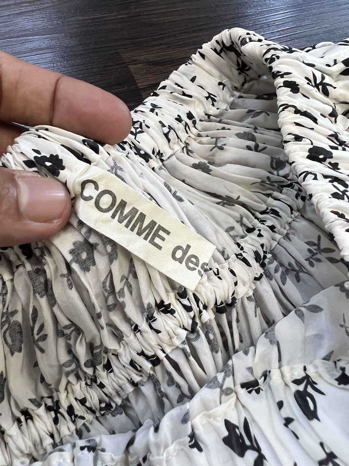 Comme des Garcons 🔥 Vintage Comme Des Garçons SS01/02 Harajuku Midi Skirt Size 33" - 5 Thumbnail
