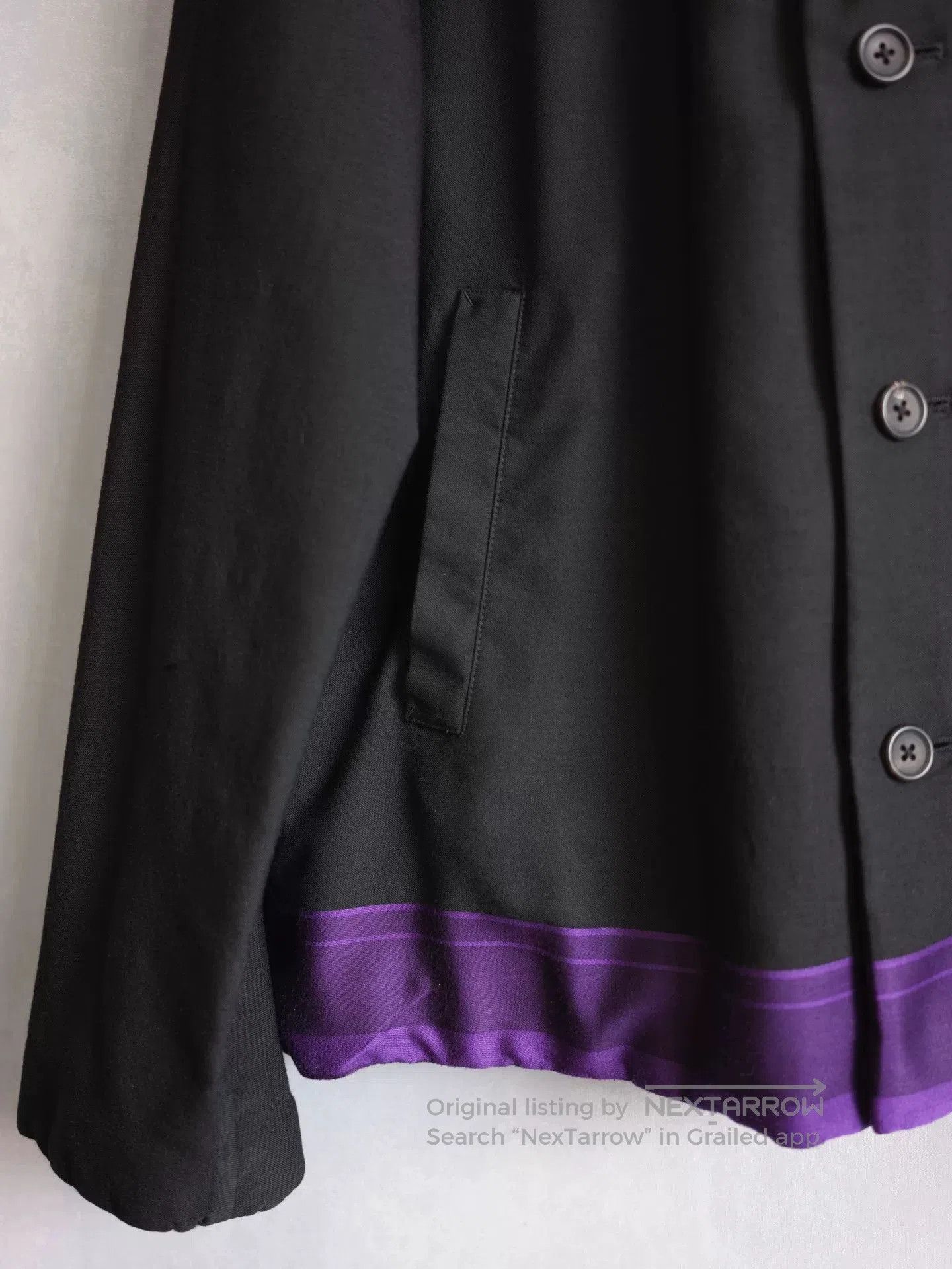 Yohji Yamamoto Yohji Yamamoto Silk Stripe Jacket. Size US L / EU 52-54 / 3 - 4 Thumbnail