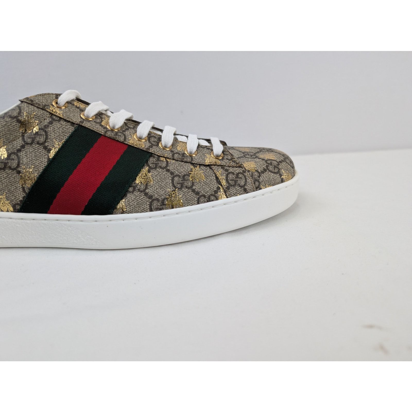 Gucci o1rshd1 Men's Ace GG Supreme sneaker with bees in Multicolor Size US 13 / EU 46 - 4 Thumbnail