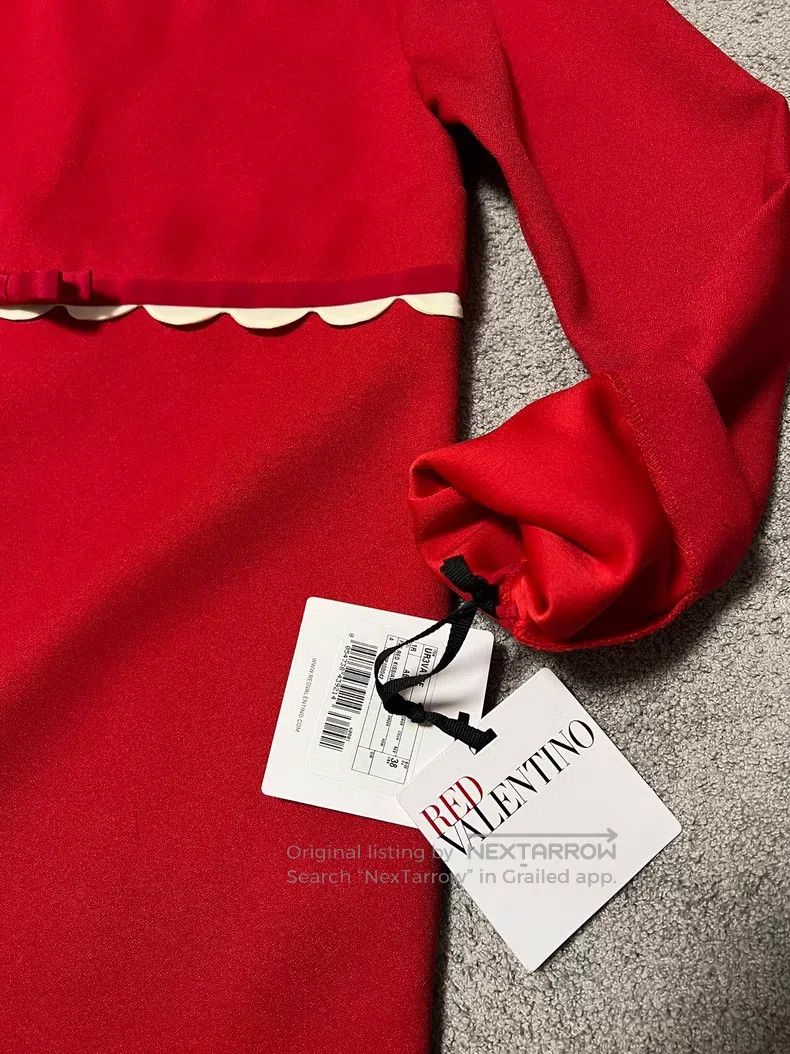 Valentino Valentino Red ruffled dress Size S / US 4 / IT 40 - 5 Thumbnail