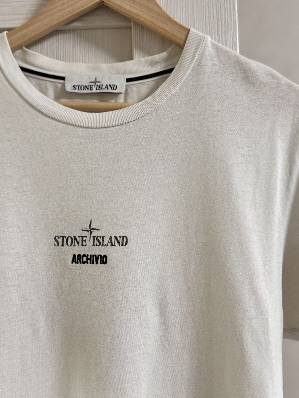 Stone Island × Vintage Vintage T-shirt Stone Island Archivo Raso Gammato faded Size US S / EU 44-46 / 1 - 5 Thumbnail