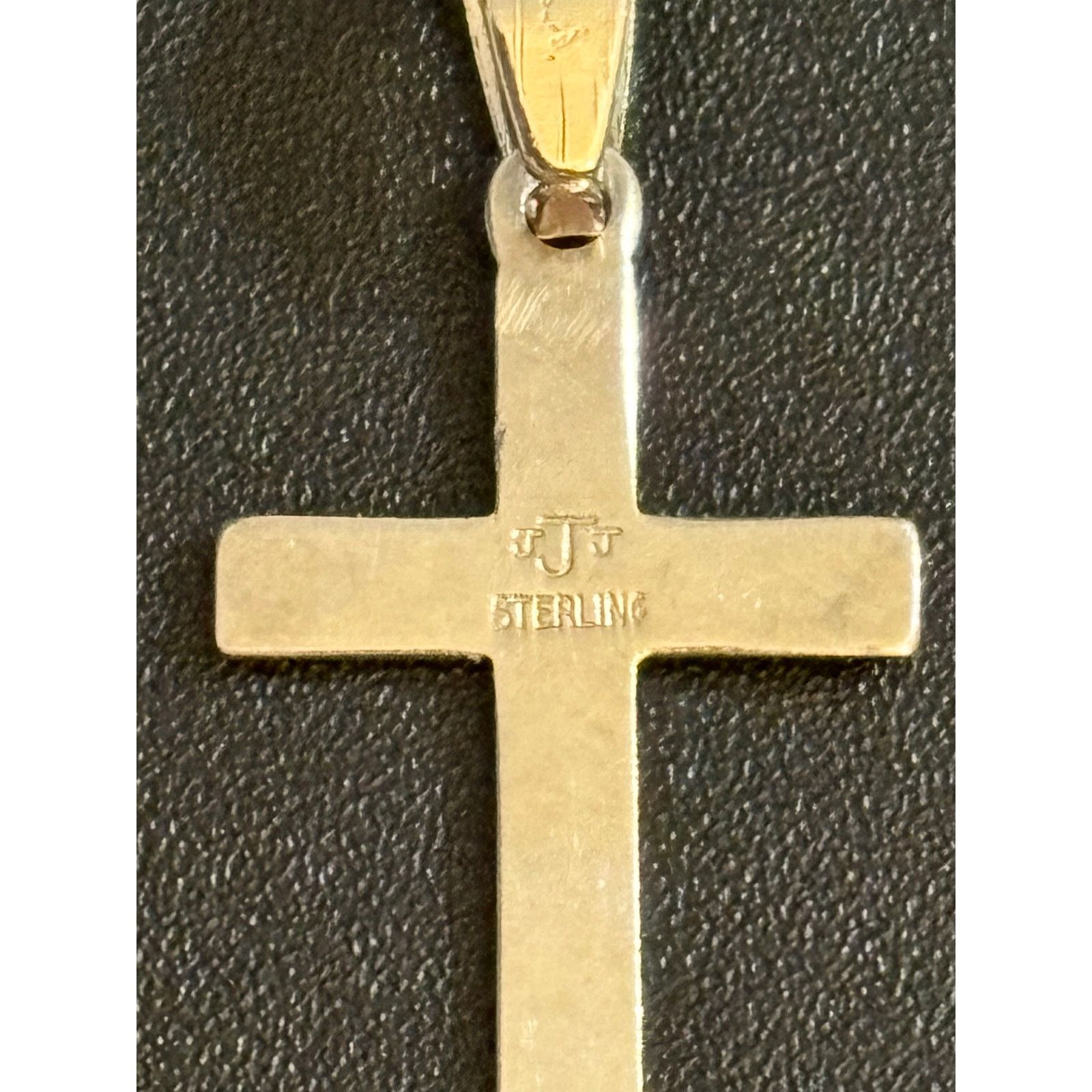 Other Vintage JJJ Sterling Silver Cross Pendant 1 Inch 1g Size ONE SIZE - 4 Thumbnail