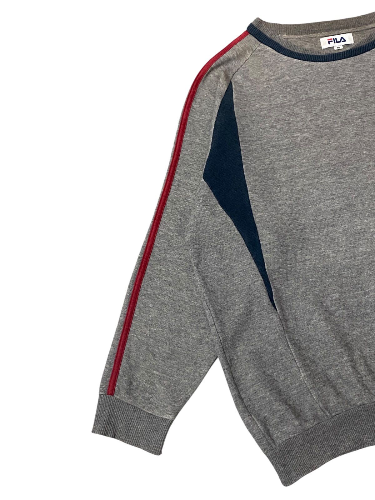 Fila Vintage FILA Embroidery Spellout Logo Sweatshirt Size US M / EU 48-50 / 2 - 2 Thumbnail