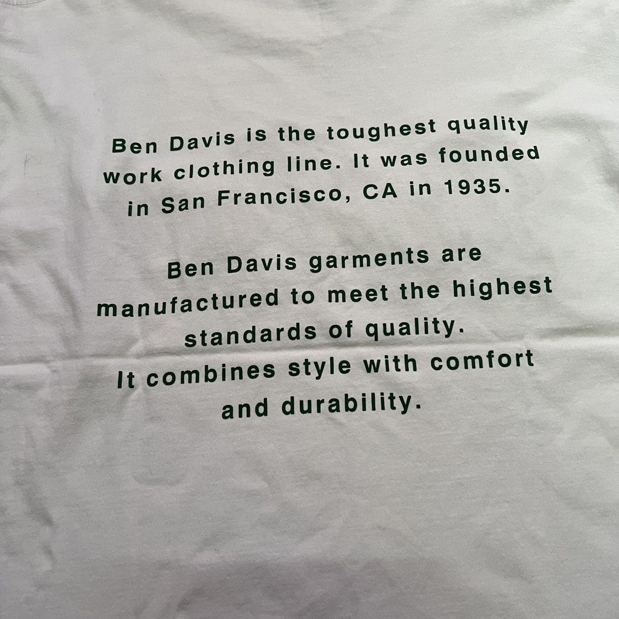 Ben Davis Ben Davis Clothing Logo Tee White Size US L / EU 52-54 / 3 - 7 Thumbnail