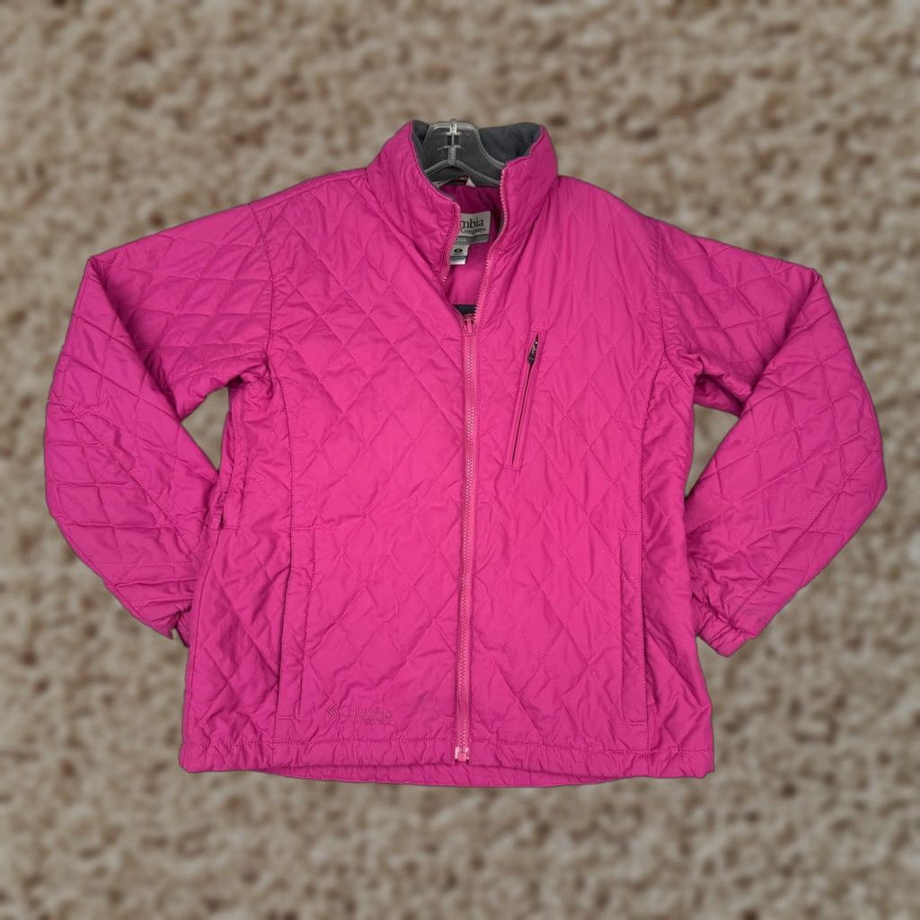 Pinko Columbia Vertex Jacket Womens Medium Pink Quilted Interchange Micro Fleece Lined Size M / US 6-8 / IT 42-44 - 1 Thumbnail