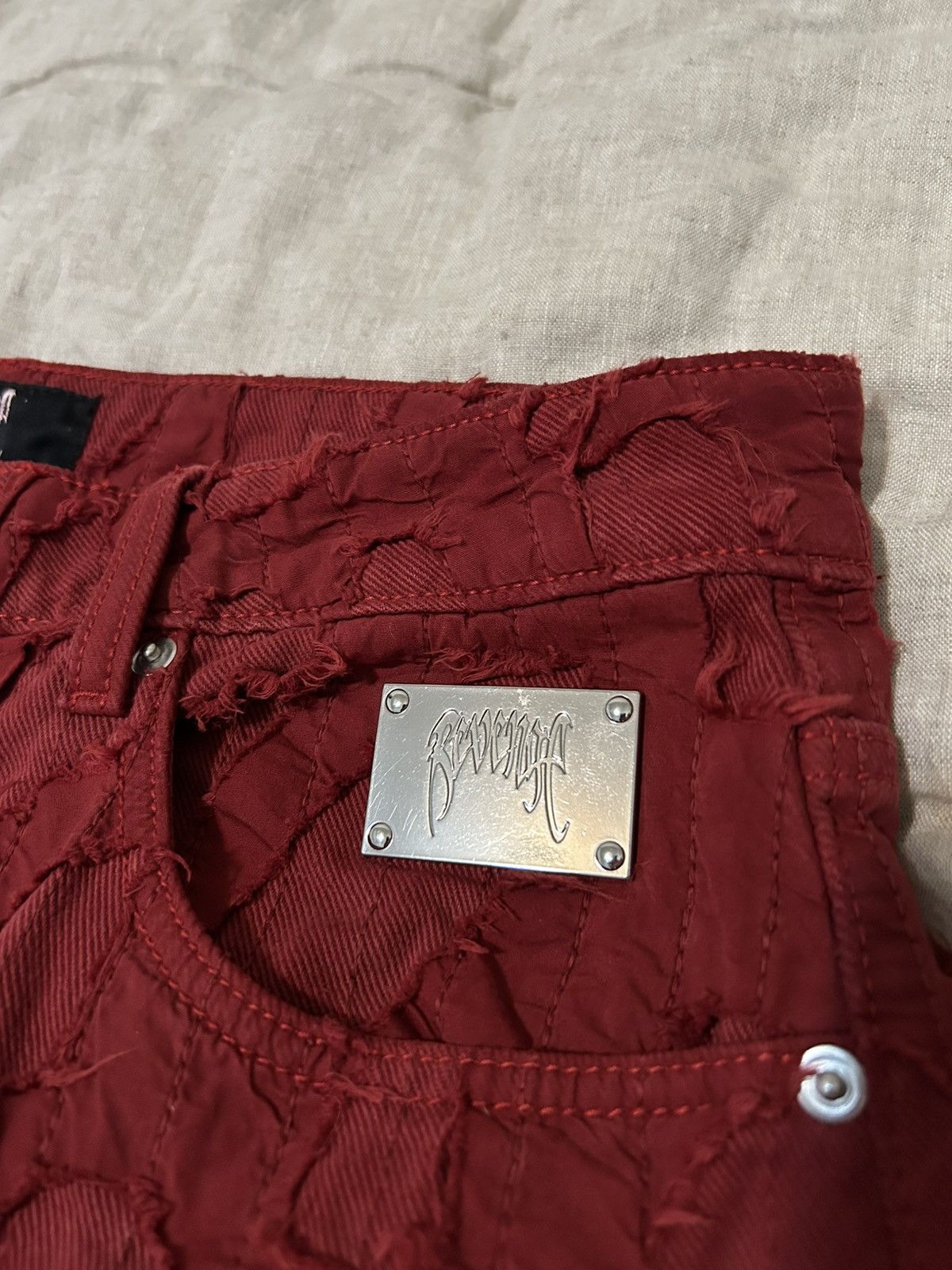 Revenge Revenge Flame Distressed Boro Denim Size US 32 / EU 48 - 4 Thumbnail