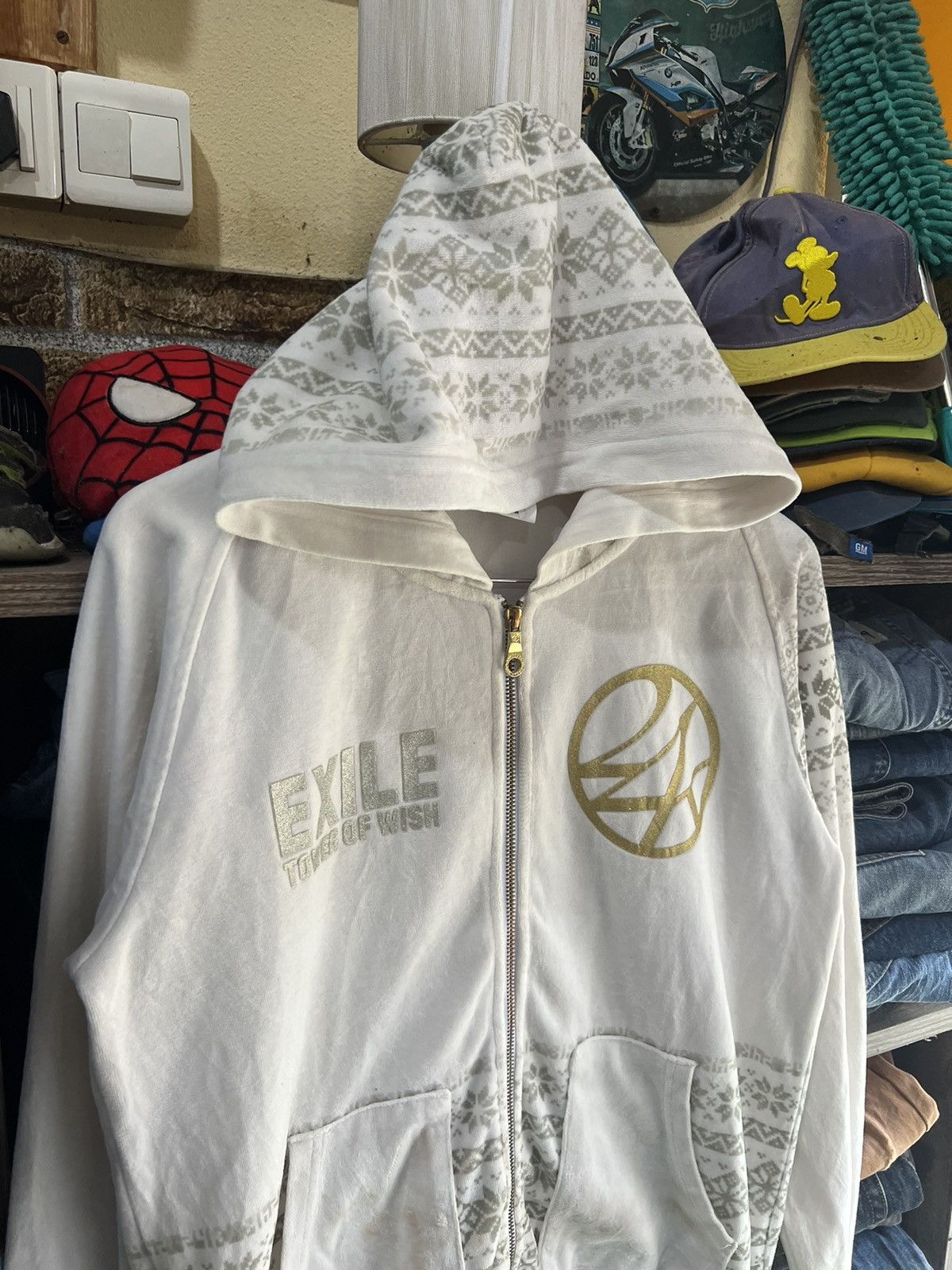 Japanese Brand 🔥Rare 24 Karats Exile Tower of Wish Zipper Hoodie Size US M / EU 48-50 / 2 - 8 Thumbnail