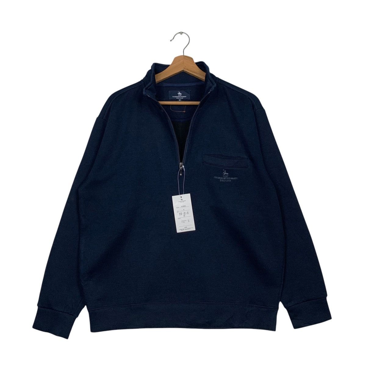 Japanese Brand CAMBRIGE UNIVERSITY POLO CLUB Half Zip Sweatshirt #2845-C128 Size US M / EU 48-50 / 2 - 9 Thumbnail