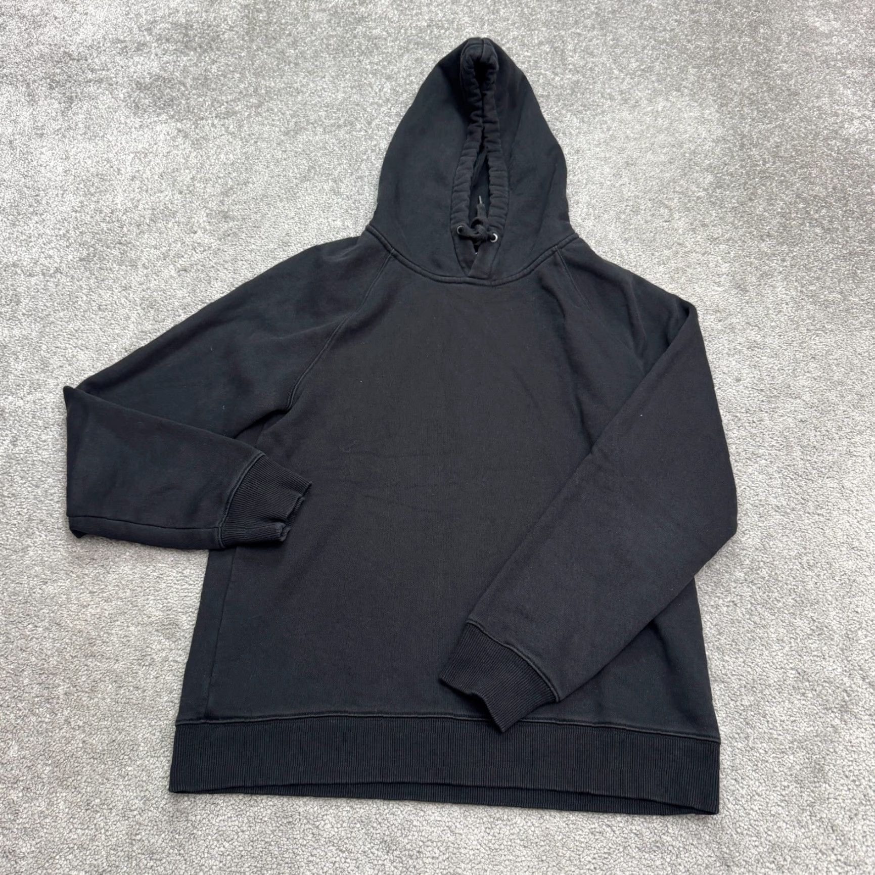 Vintage O.N.S Hoodie Pullover Sweatshirt Mens Medium Black Polycotton Raglan Sleeve Size US M / EU 48-50 / 2 - 2 Thumbnail