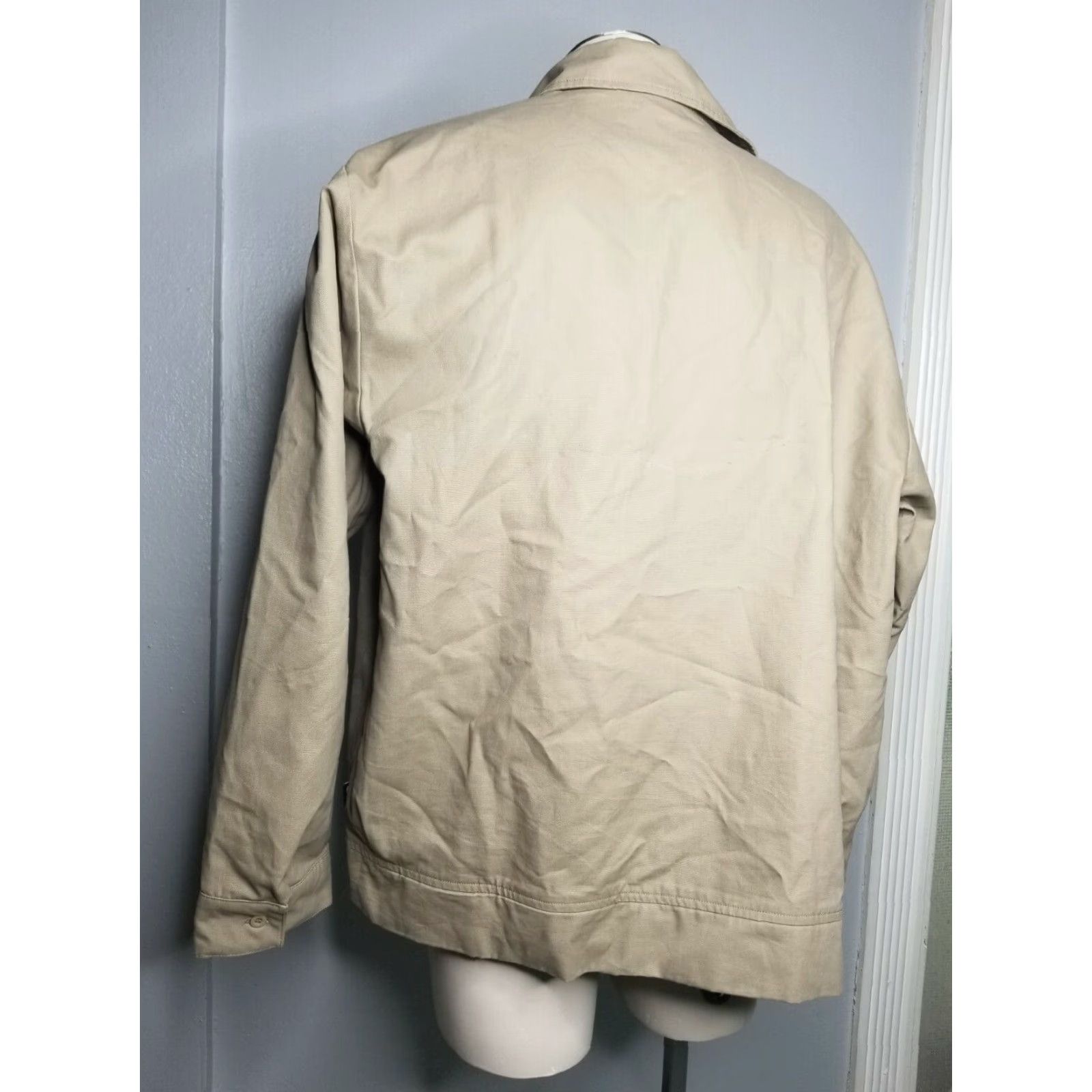 The North Face The North Face Mens XL Flight Series Wind Stopper Zip Up Work Jacket Cotton Tan Size US XL / EU 56 / 4 - 7 Thumbnail