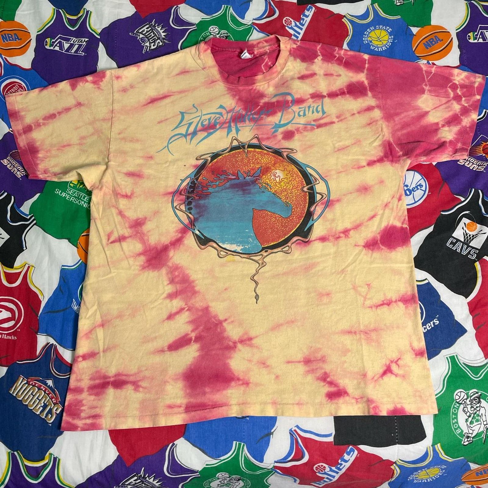 Vintage Vintage 1990s Steve Miller Band Concert Tour Rock N Roll Tee Size US XL / EU 56 / 4 - 1 Thumbnail