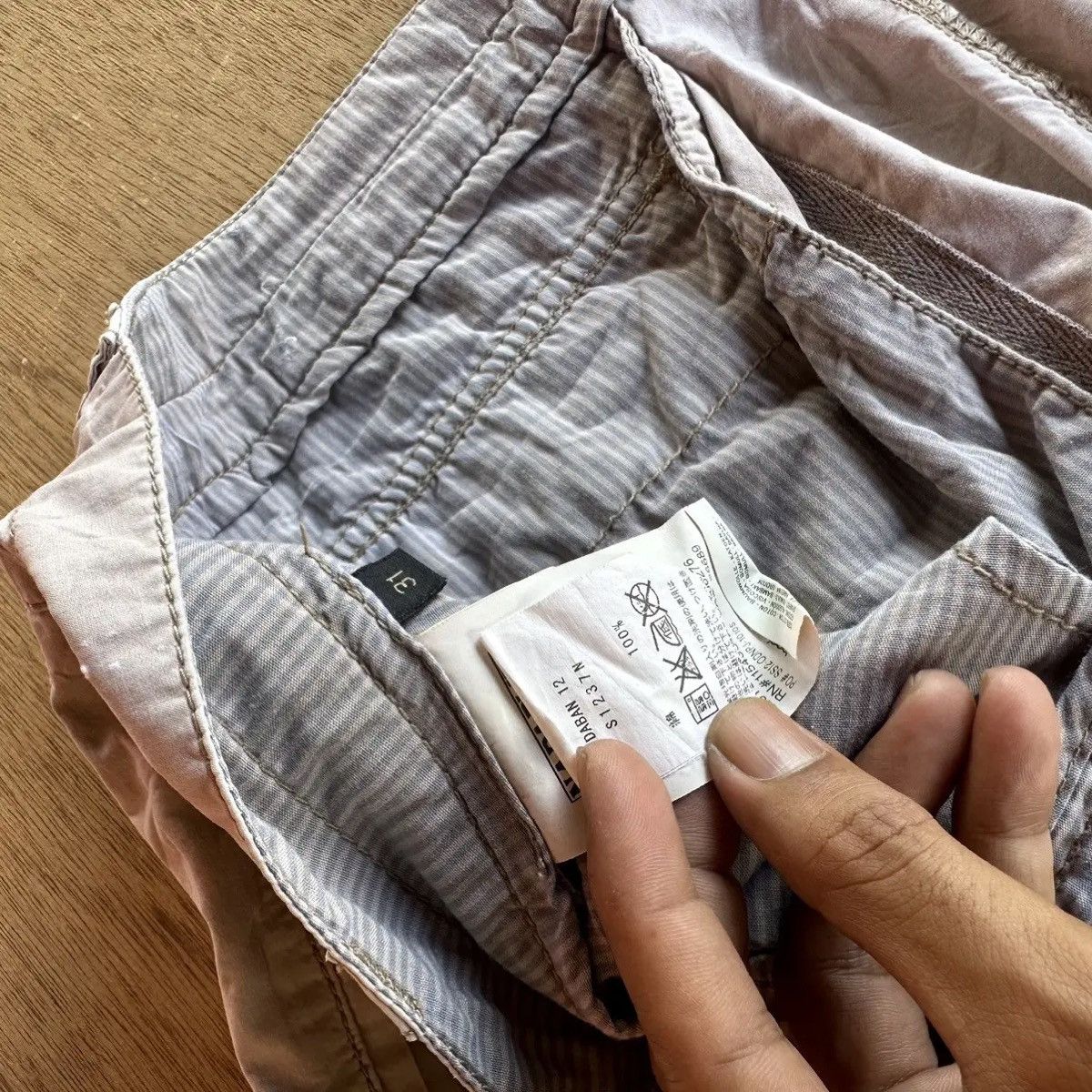 Napapijri VINTAGE NAPAPIJRI GEOGRAPHIC TROUSERS BUTTON FLY CROP CARGO Size US 33 - 11 Thumbnail