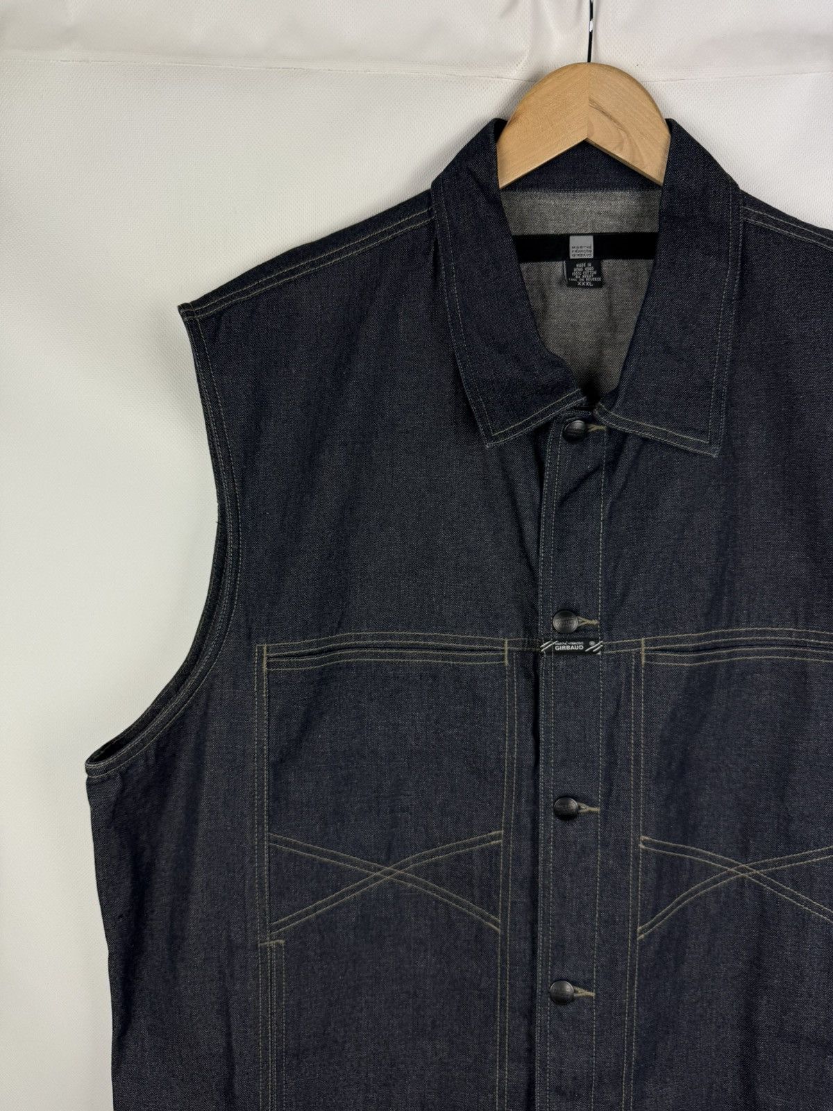 Marithe + Francois Girbaud × Vintage Marithe Francois Girbaud VTG Denim Trucker Vest Jacket Size US XXL / EU 58 / 5 - 4 Thumbnail