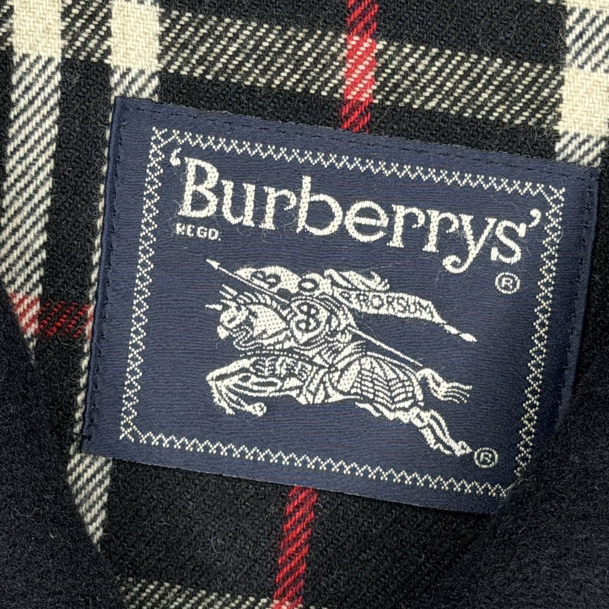 Burberry Burberry Wool Navy Coat Size 50 Avant Garde Nova Check Size US M / EU 48-50 / 2 - 9 Thumbnail