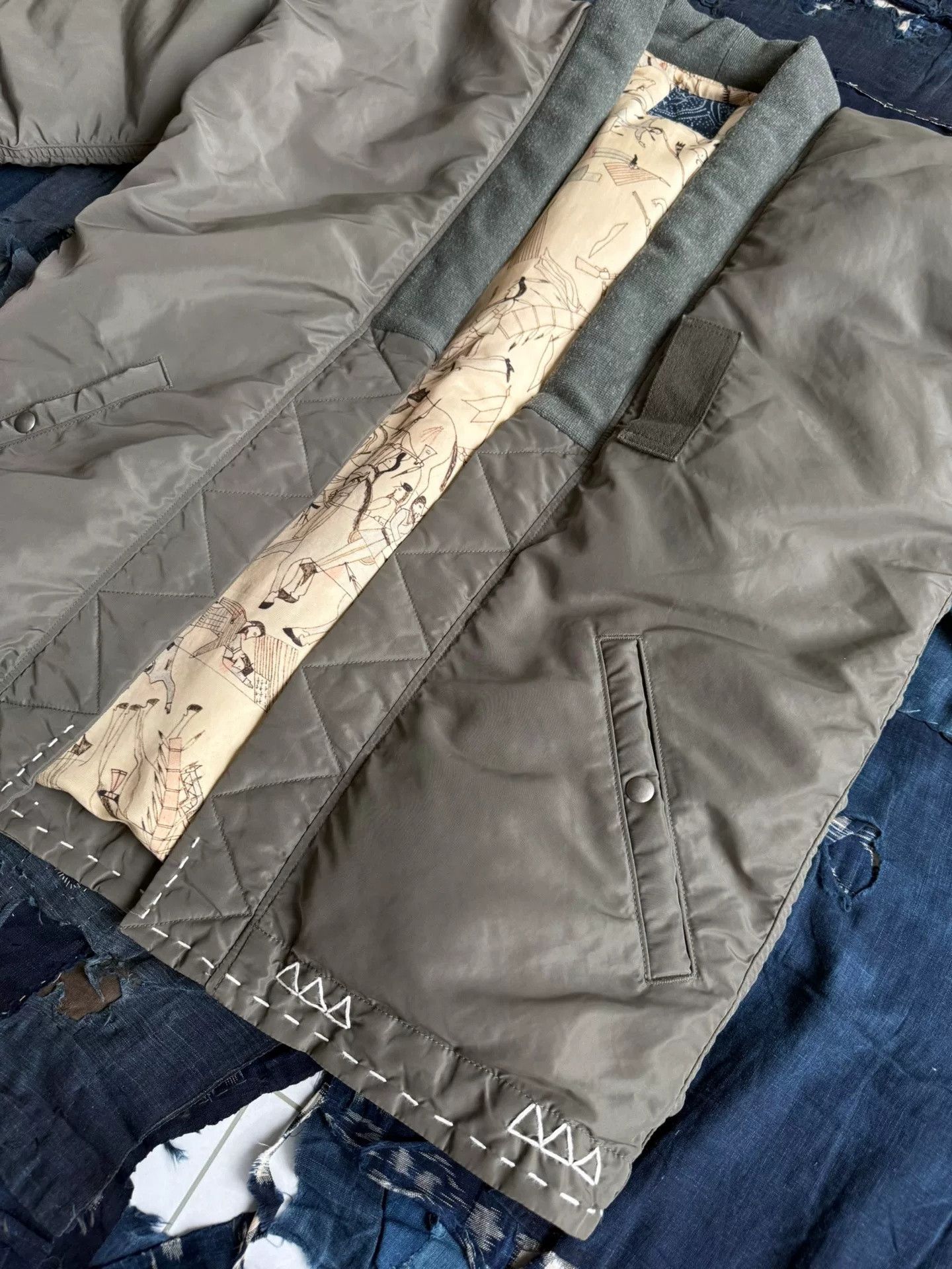 Visvim VISVIM SANJURO Kimono Down Jacket Size US S / EU 44-46 / 1 - 7 Thumbnail