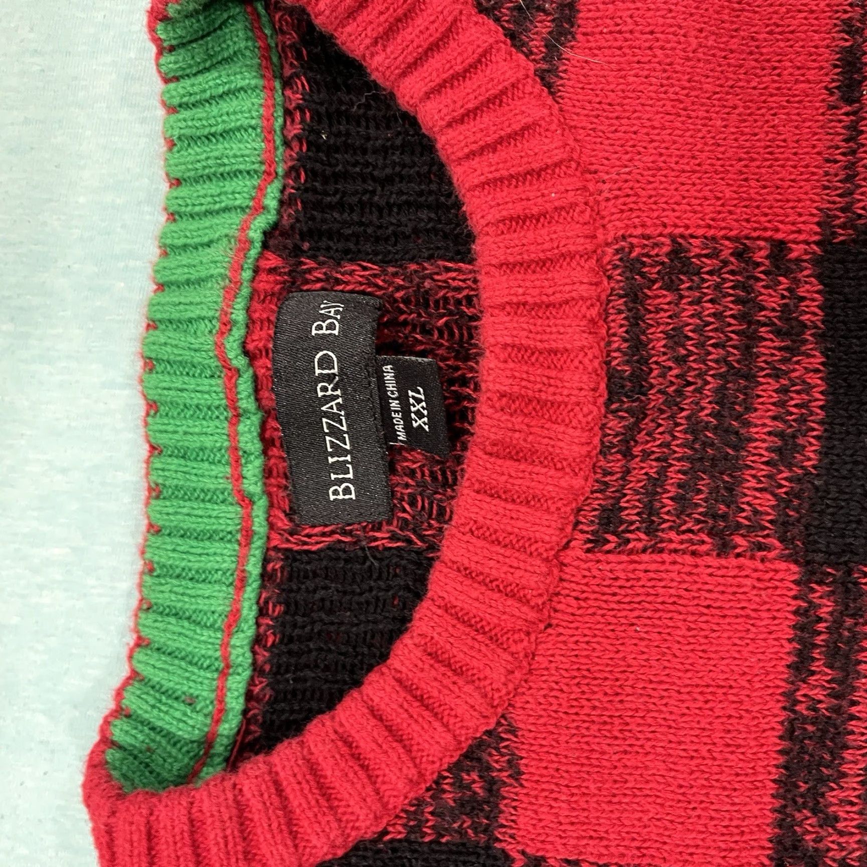 Lumberjack Blizzard Bay Lumberjack Santa Ugly Christmas Sweater Men's XXL Crew Neck Long Sleeve Multicolor Knit Quilted Sequin Christmas Pullover Sweatervest? Size US XXL / EU 58 / 5 - 3 Thumbnail