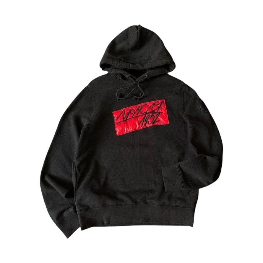 Moncler Moncler Genius 2 Moncler 1952 Black Patch Hoodie FW22 Size US S / EU 44-46 / 1 - 1 Thumbnail