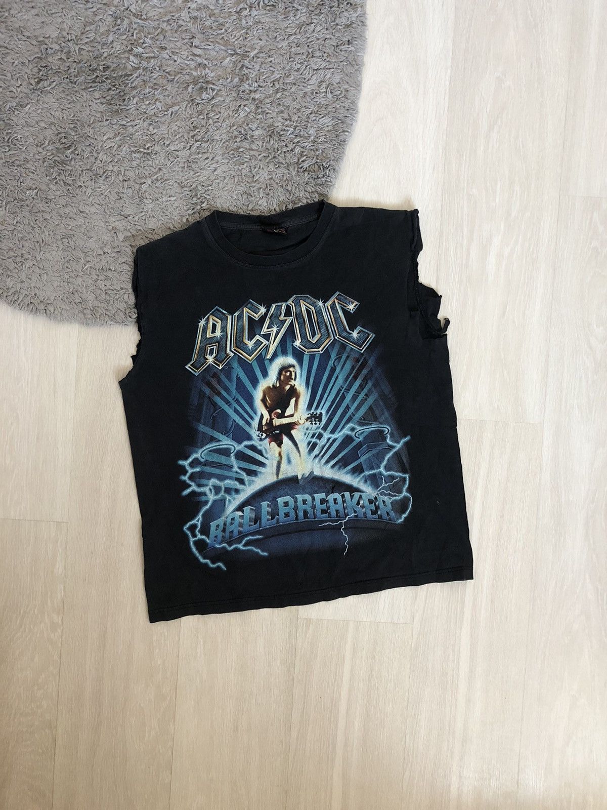AC/DC × Band Tees × Vintage Vintage AC/DC Ballbreaker Distressed Tank Top T Shirt Size US M / EU 48-50 / 2 - 1 Thumbnail