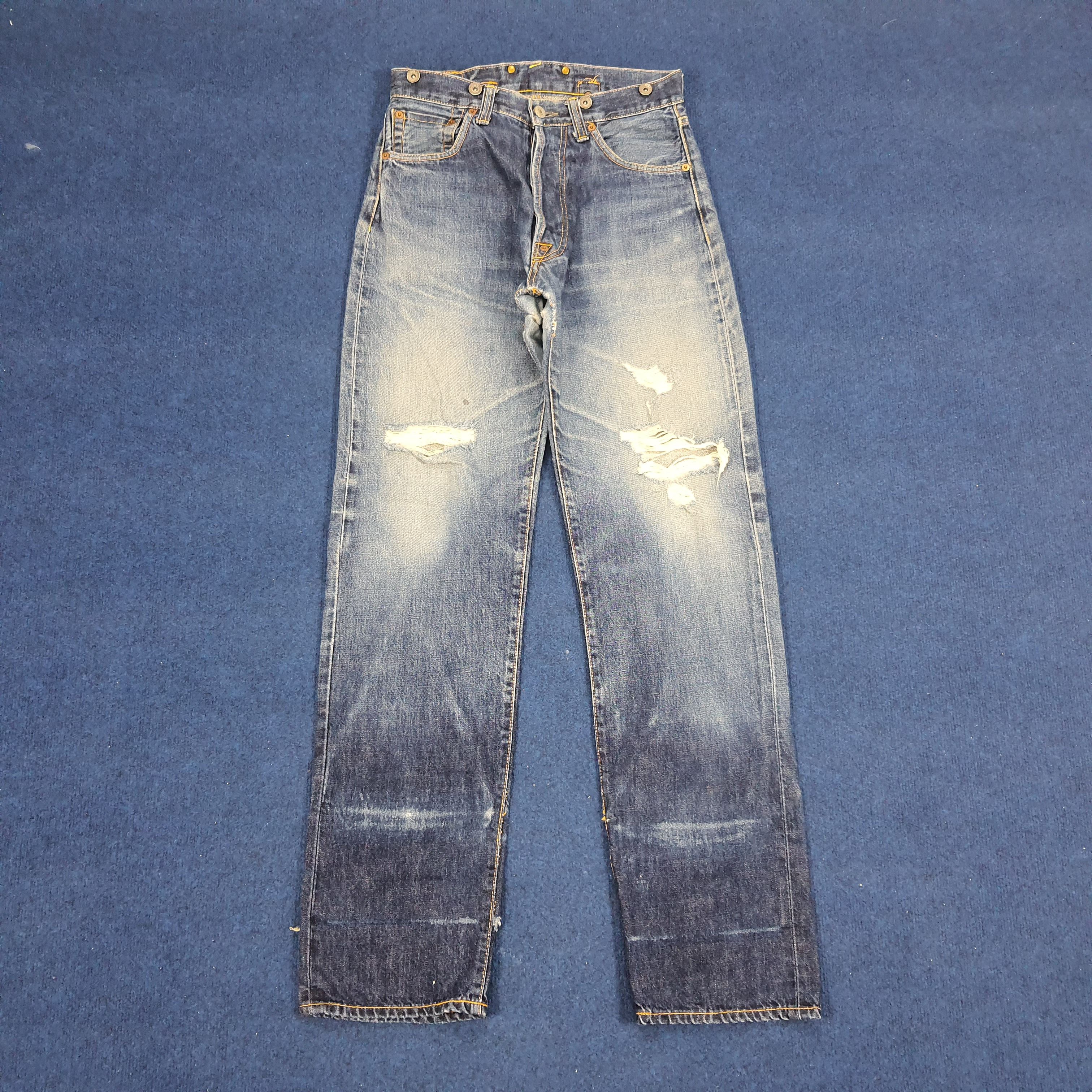 Evisu × Japanese Brand × Vintage Vintage Evisu Japanese Brand Custom Denim Jeans Size US 28 / EU 44 - 4 Thumbnail