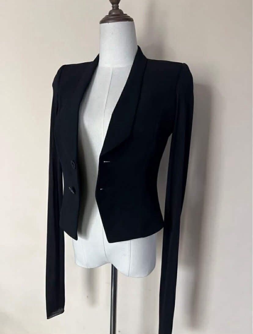 Rick Owens Rick Owens SS17 Black Wool Blazer Size M / US 6-8 / IT 42-44 - 4 Thumbnail