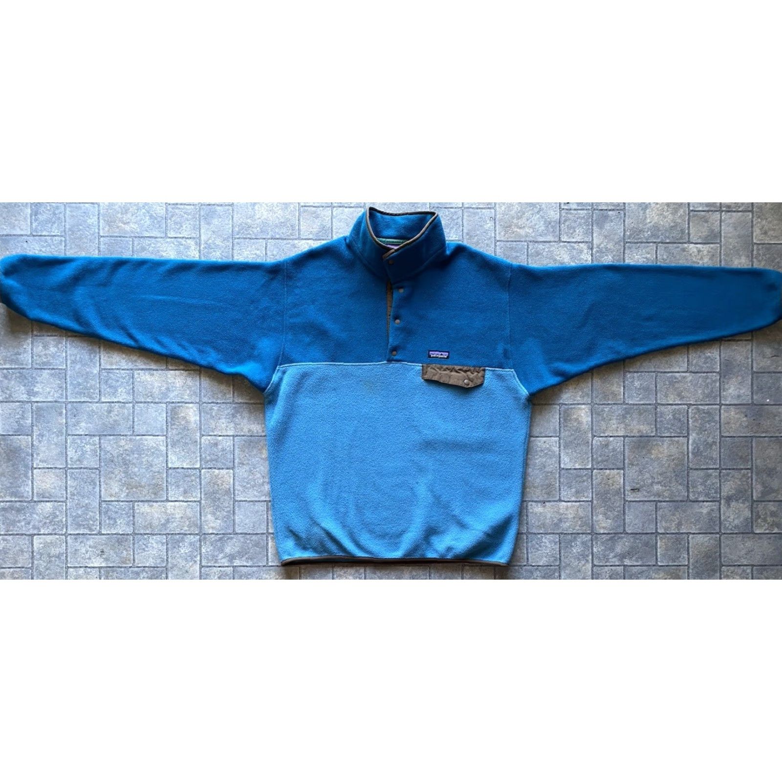 Patagonia Patagonia Synchilla Snap Fleece Sweatshirt L Men’s Blue Flaws Wear Jacket Regular Polyester Snap Closure Sweatshirt Mens Blue Flaws Wear Size US L / EU 52-54 / 3 - 2 Thumbnail