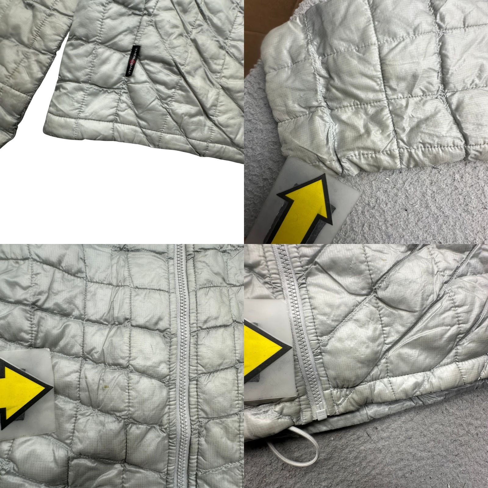 The North Face The North Face Thermoball Nano Puffer Jacket Womens S Gray Full Zip Pockets TN95 TB95 Size S / US 4 / IT 40 - 8 Thumbnail