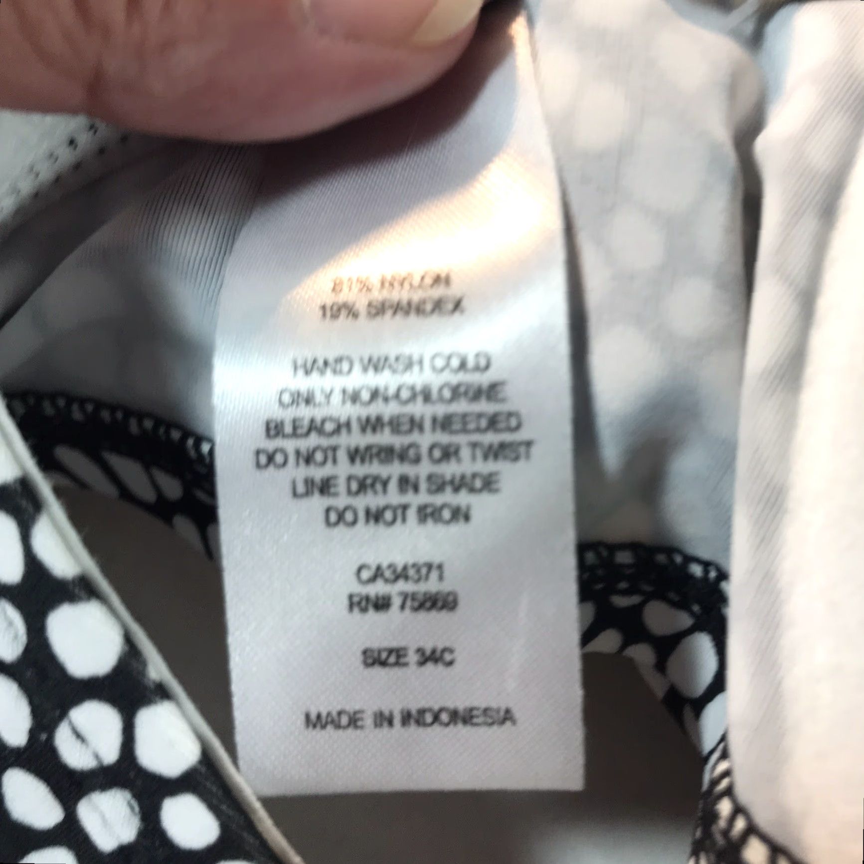 Bell Fiore Black/White Polka Dot Padded Halter Bikini Top Womens Size 34C Classic Size XXS / US 00 / IT 34 - 4 Thumbnail