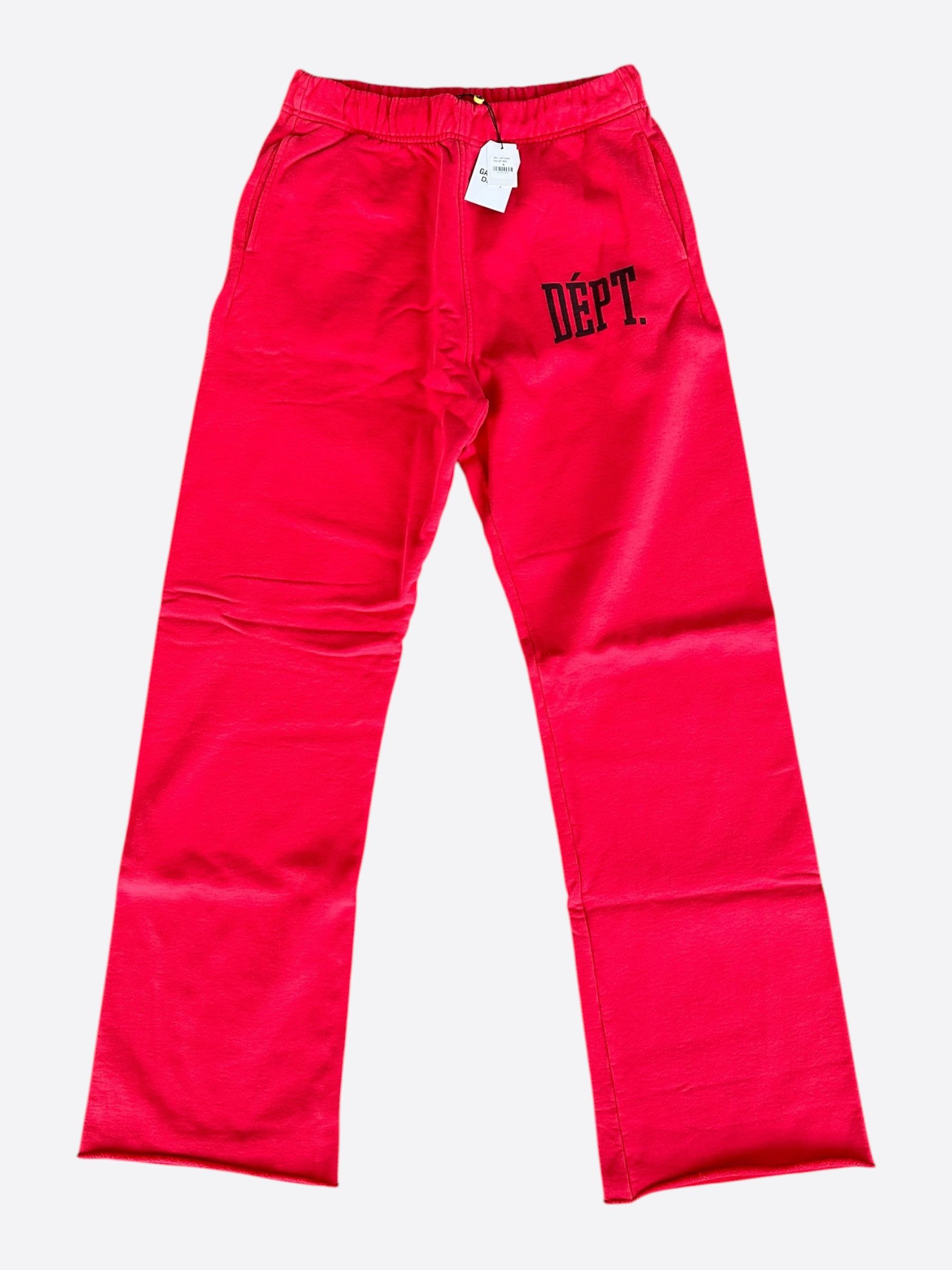 Gallery Dept. Gallery Dept Red & Black Dept Logo Sweatpants Size US 38 / EU 54 - 1 Thumbnail