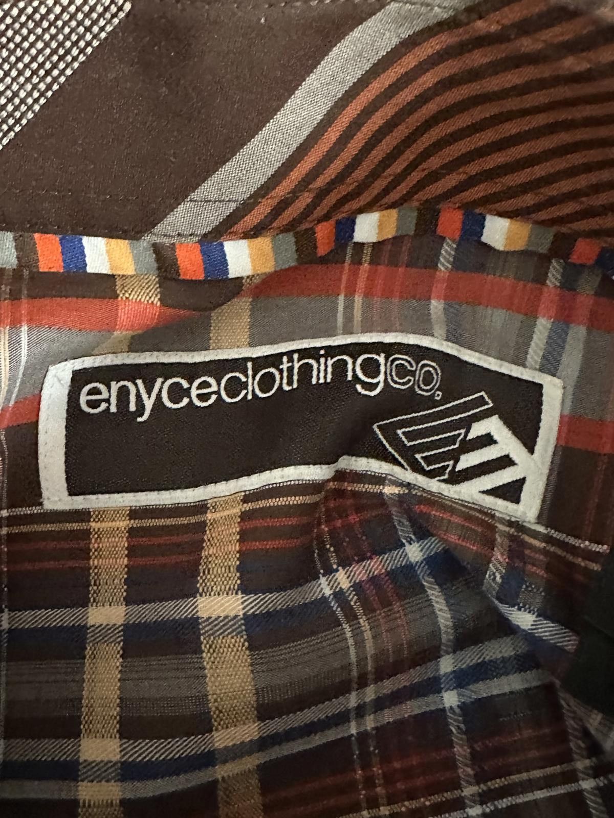 Enyce Vintage Enyce Y2K brown plaid long sleeve button-up shirt Size US XXL / EU 58 / 5 - 3 Thumbnail