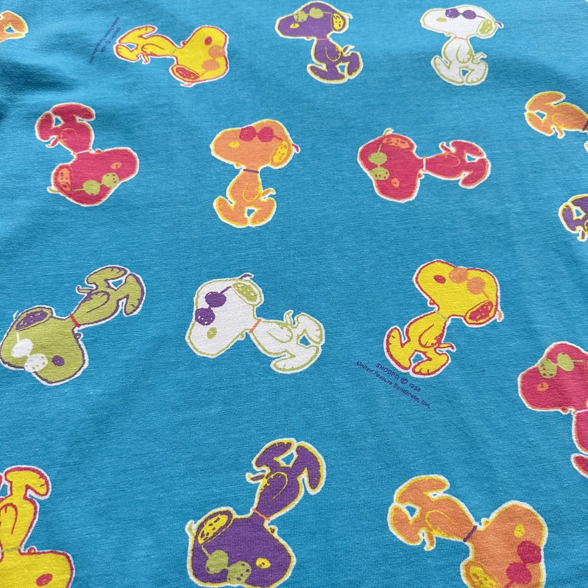 Cartoon Network × Peanuts × Vintage RARE Snoopy Monogram Vintage Peanuts Cartoon Movie T-Shirt Size US M / EU 48-50 / 2 - 10 Thumbnail