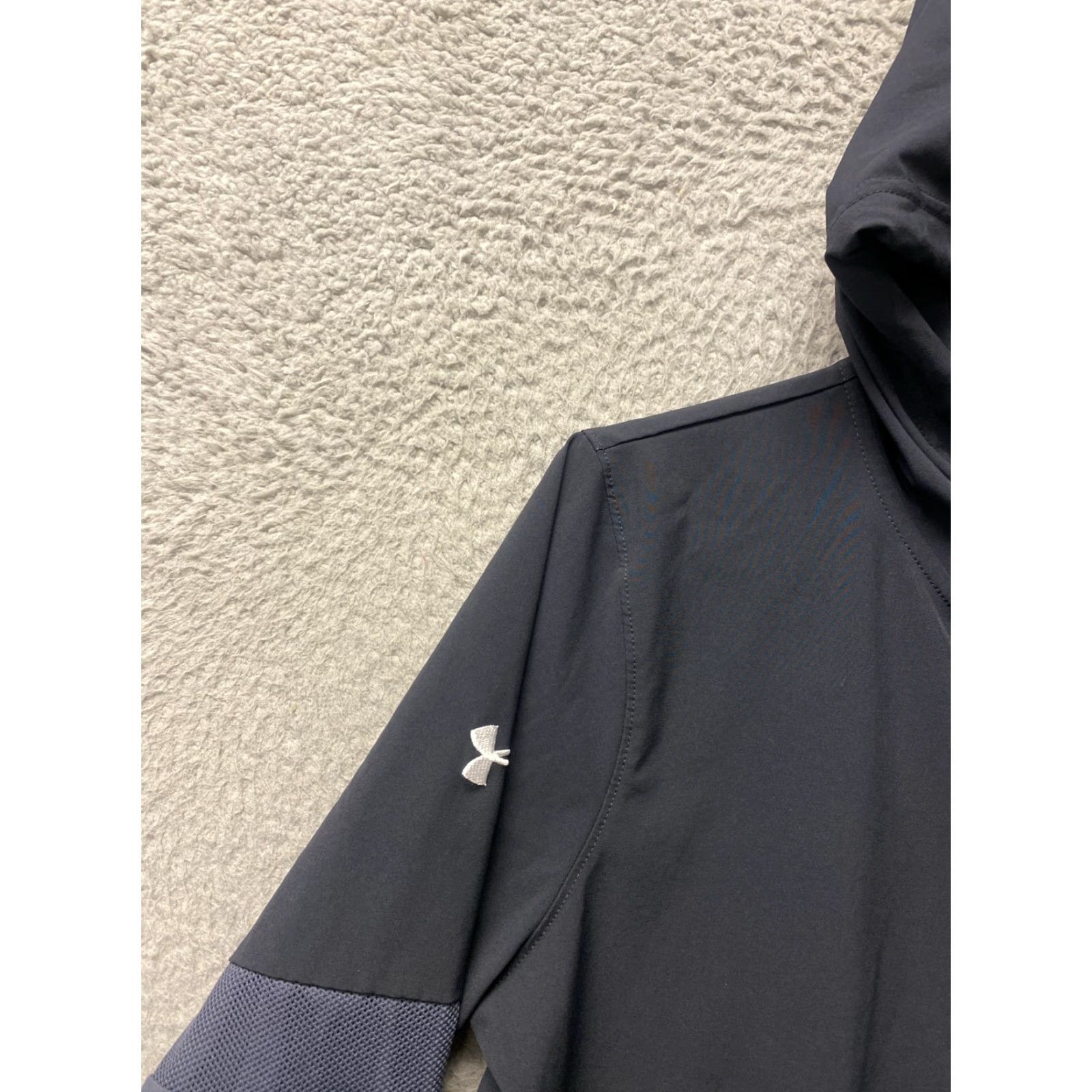 Under Armour Under Armour Men's Jacket S Black Gray Squad Hooded Zip Long Sleeve Windbreaker Warm Up Long Sleeve Jacket Black Gray Under Armour Squad Hooded Zip S Size US S / EU 44-46 / 1 - 4 Thumbnail