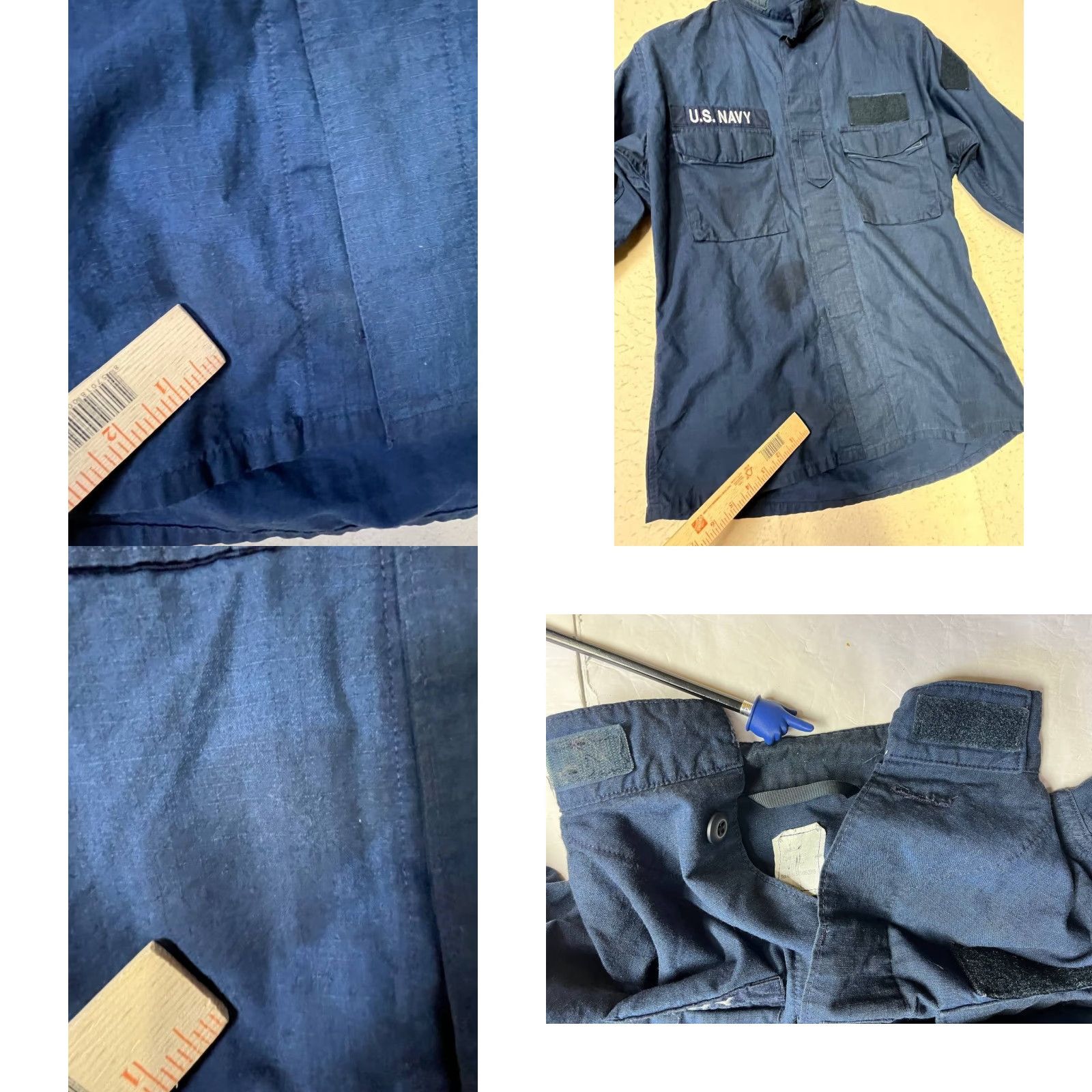 Vintage VINTAGE US Navy Jacket Coat Military US Navy Hooded Water Resistant Pockets All Seasons Full Zip Green Blue Regular M Men Size US M / EU 48-50 / 2 - 8 Thumbnail